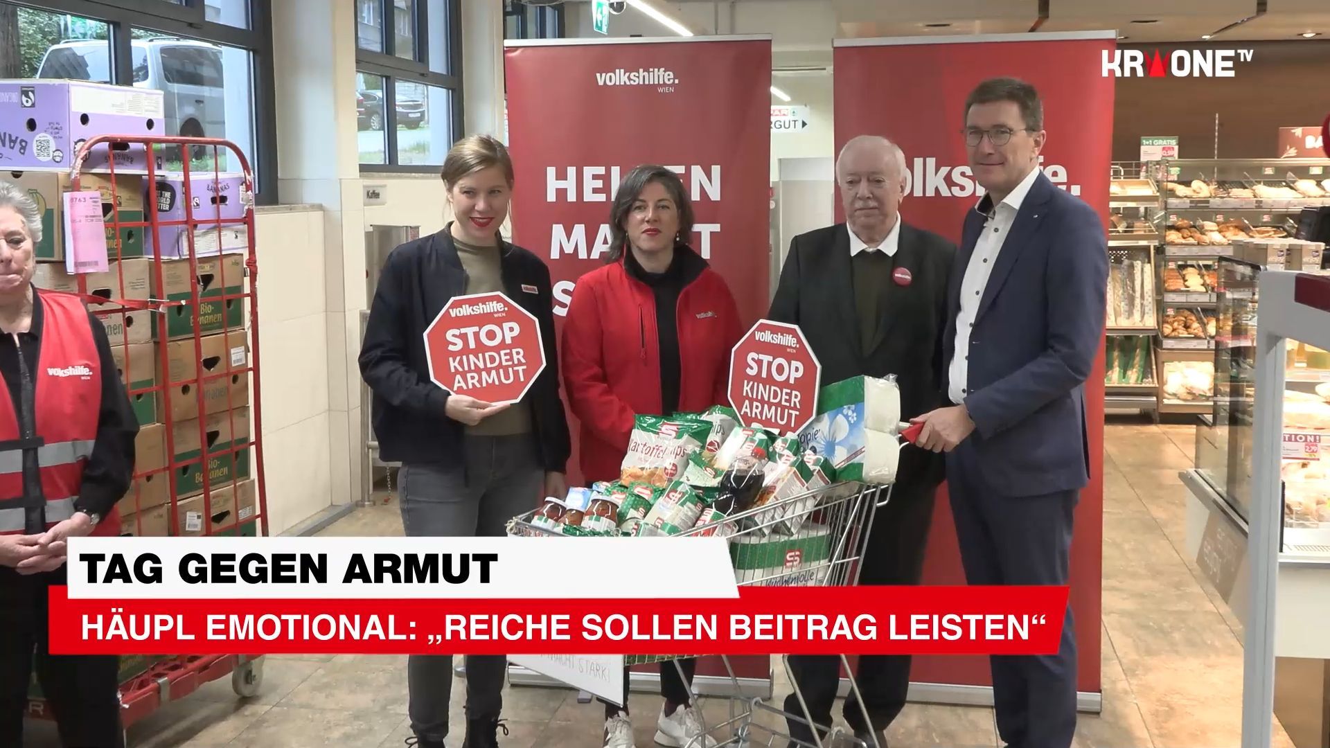 Video: Tag gegen Armut: Häupl emotional: „Reiche sollen Beitrag leisten“