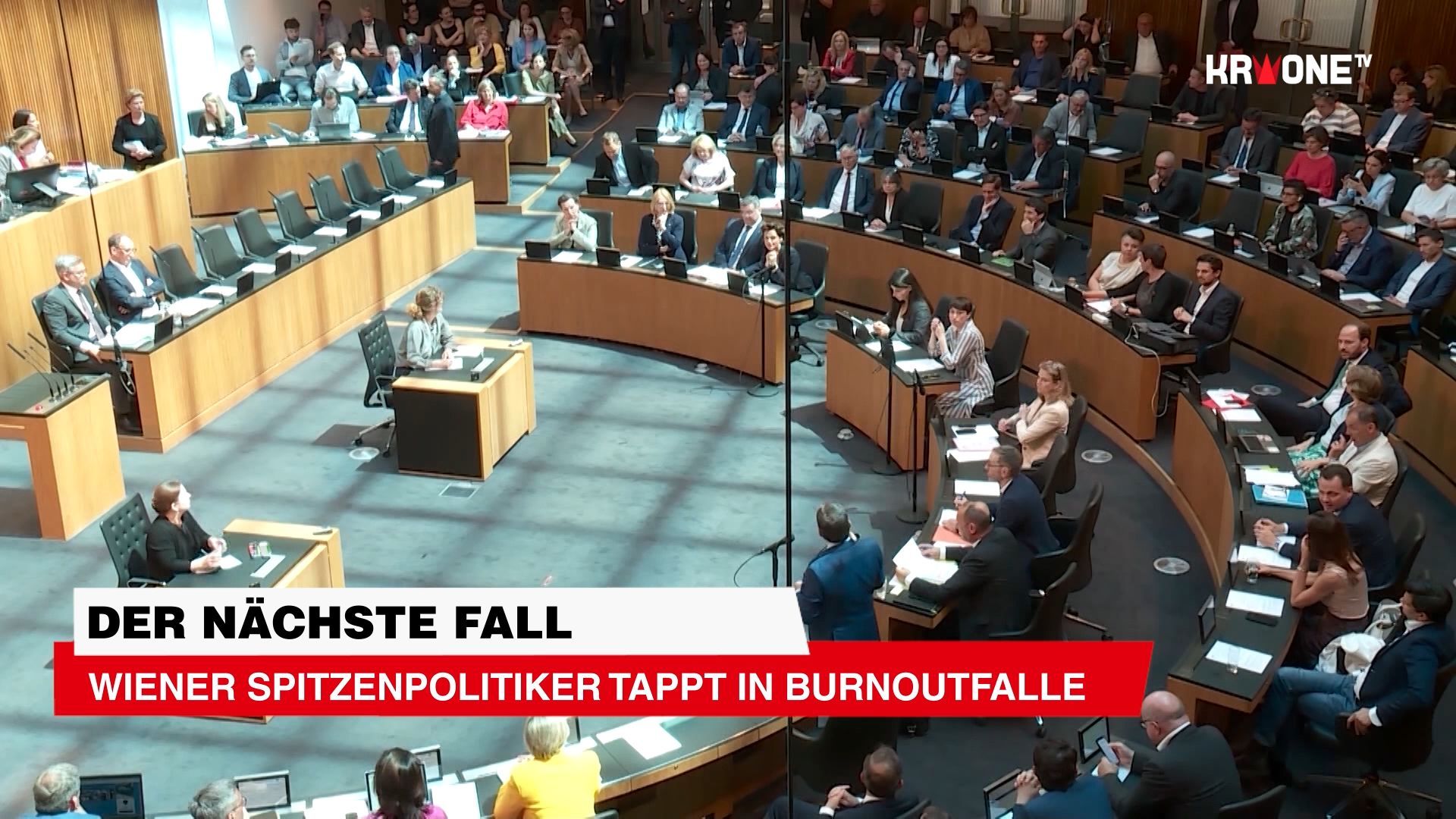 Video: Wiener Spitzenpolitiker tappt in Burnoutfalle