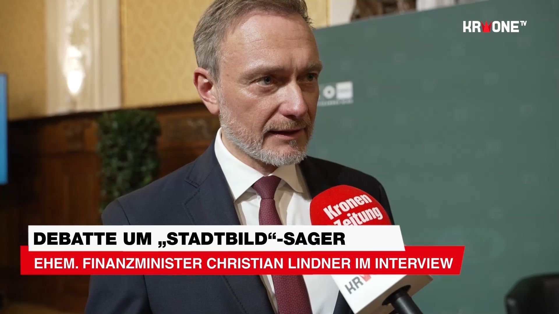 Video: „Stadtbild-Sager“- Christian Lindner: „Sicherheitsgefühl hat sich verändert!“