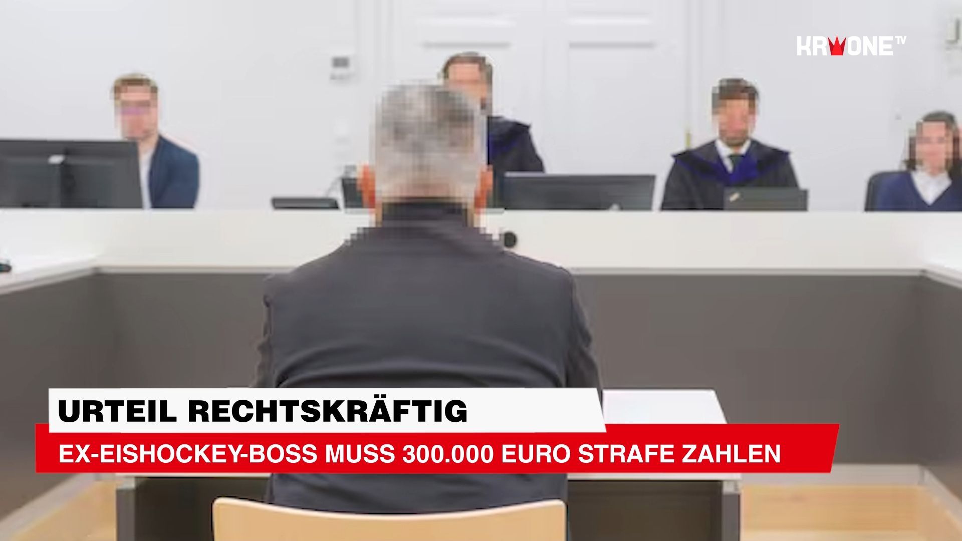 Video: Urteil rechtskräftig Ex-Eishockey-Boss muss 300.000 Euro Strafe zahlen