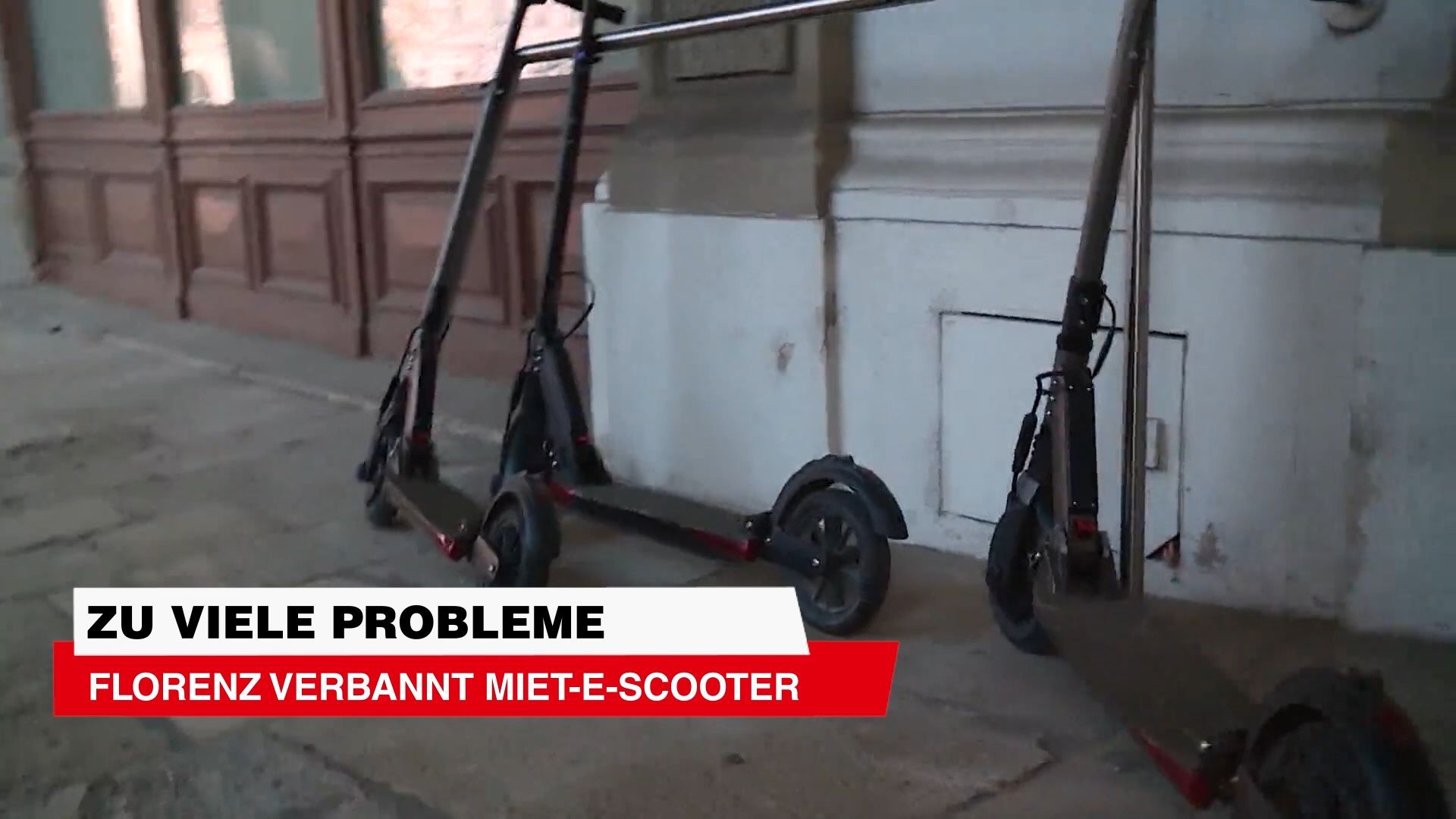 Video: Wegen Helmpflicht Florenz verbannt - Miet-E-Scooter ab kommendem Jahr