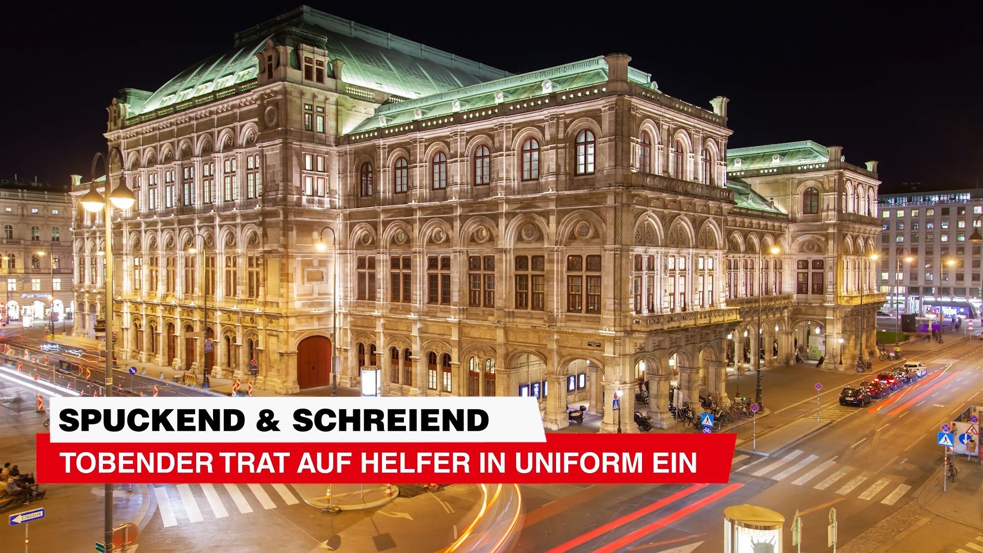 Video: Tobender Verletzter trat auf Helfer in Uniform ein