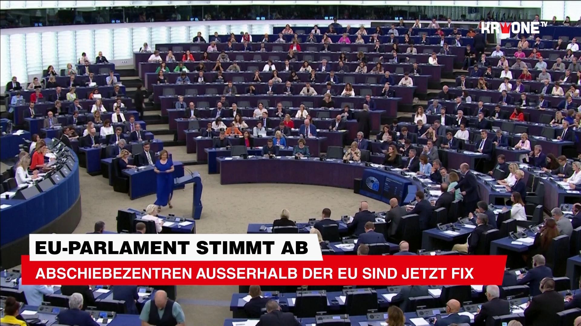 Video: EU-Parlament stimmt ab ++ Abschiebezentren außerhalb der EU sind jetzt fix