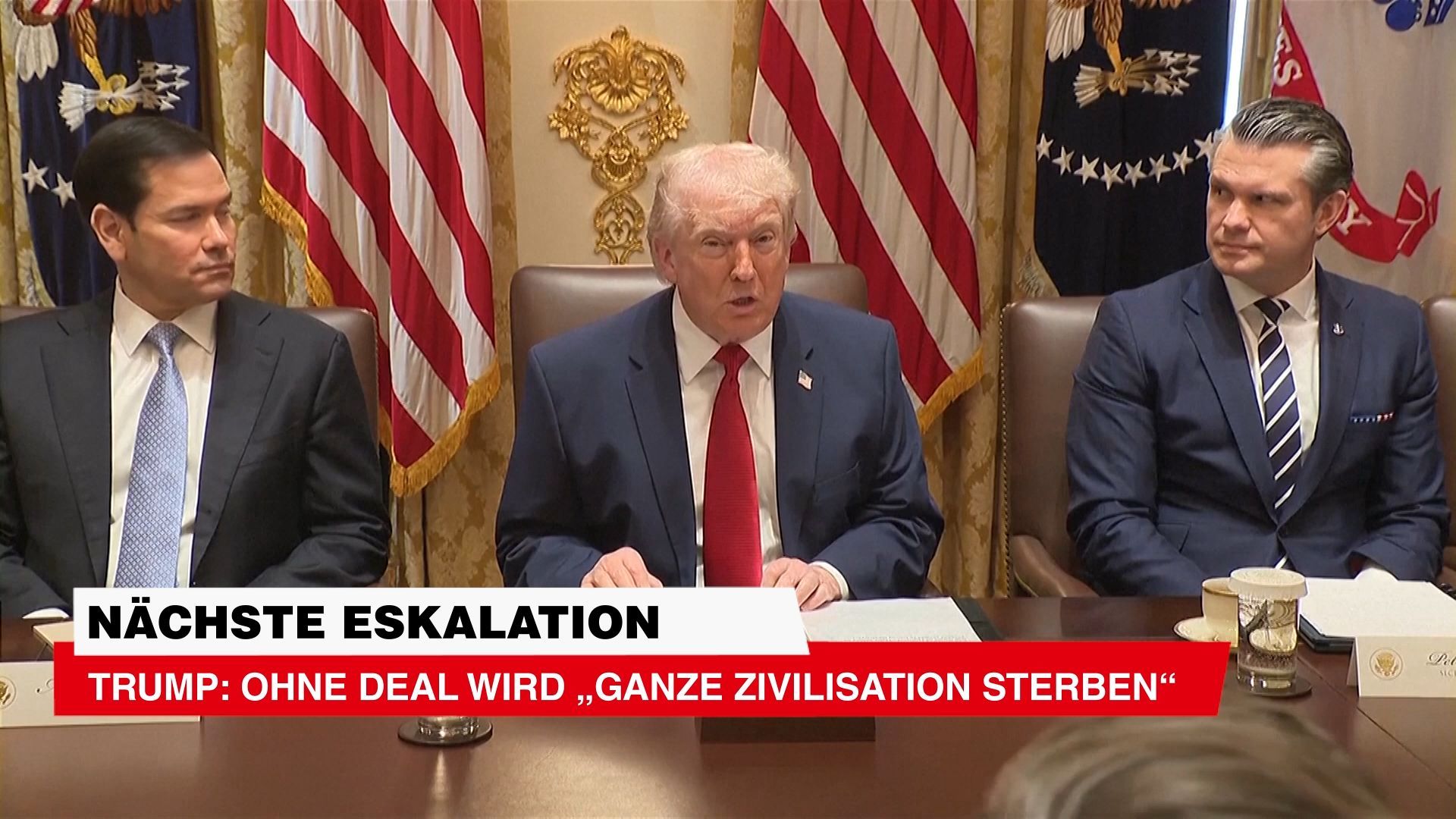 Video: Kriegsende im Iran ++ Trump: Ohne Deal wird „ganze Zivilisation sterben“