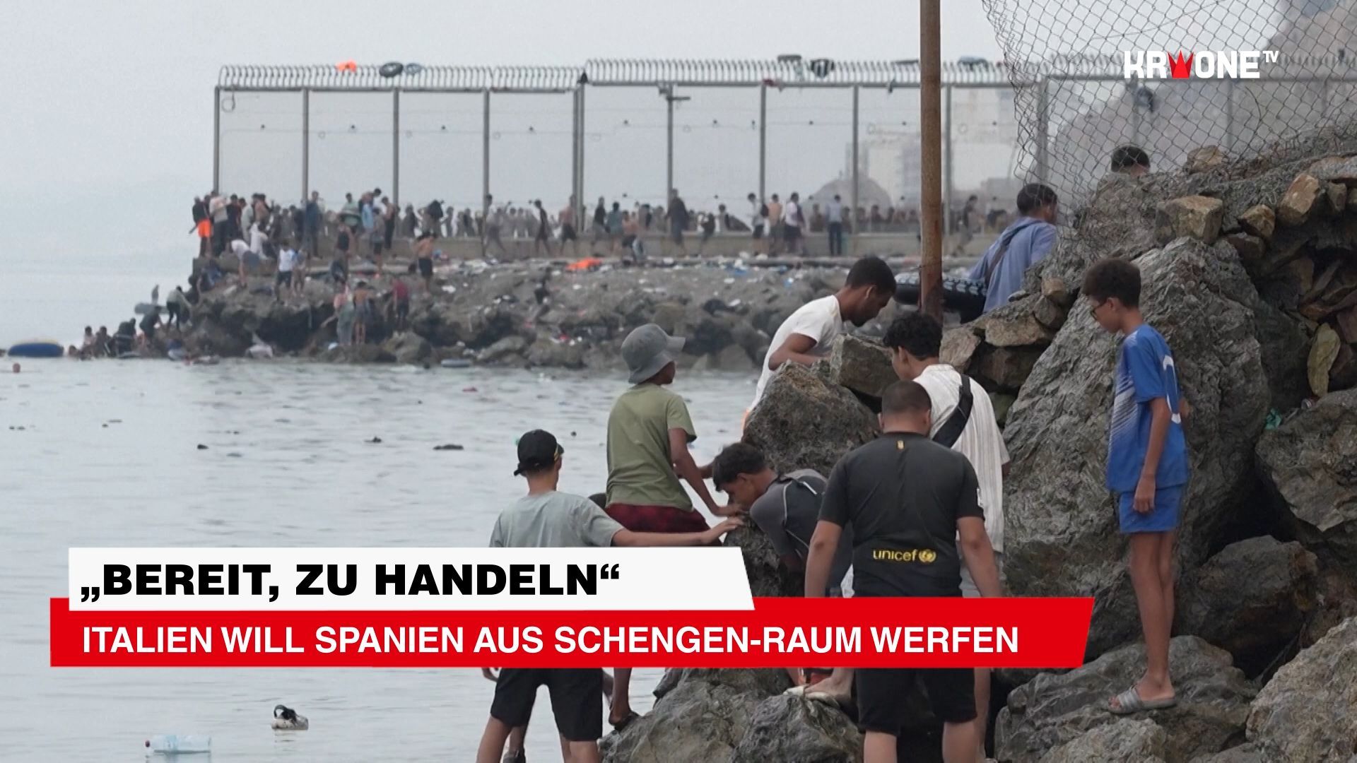 Video: Chaos in Ceuta! 49.000 Migranten stürmen Exklave