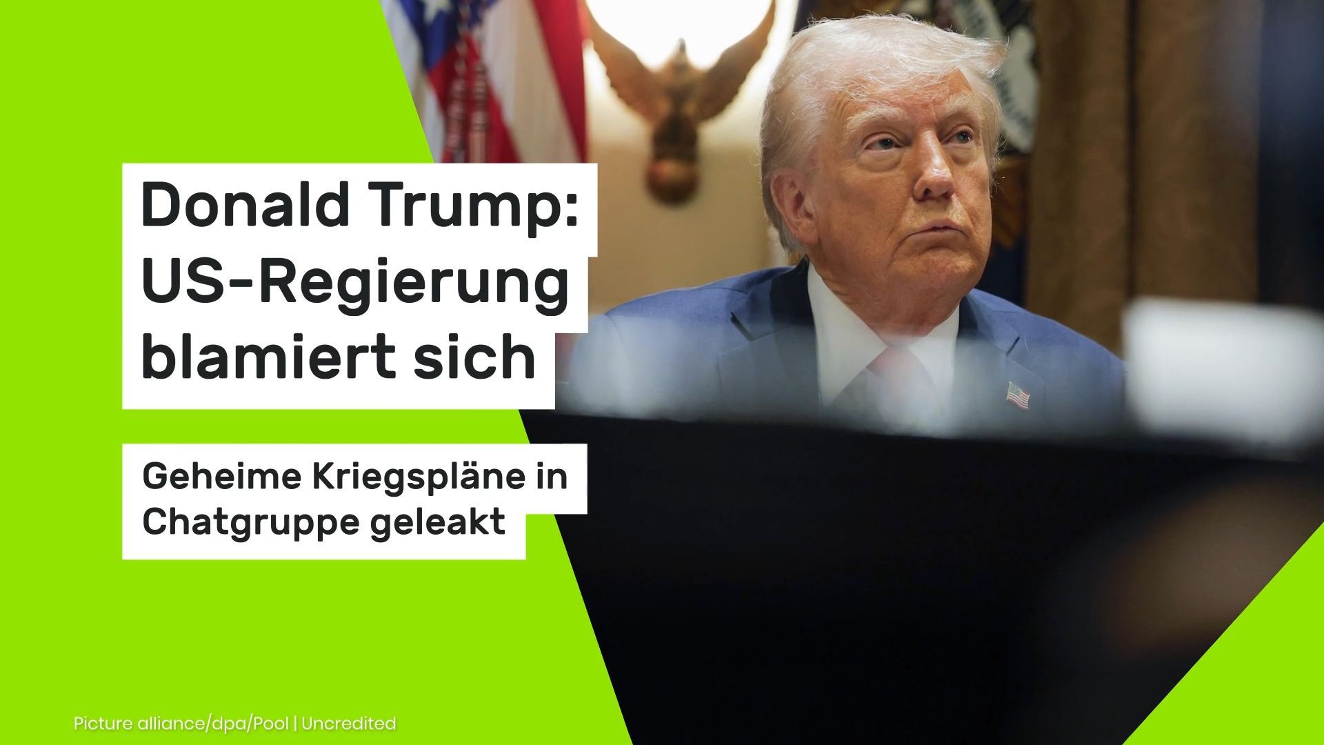 Donald Trump: US-Regierung blamiert sich - Geheime Kriegspläne in Chatgruppe geleakt