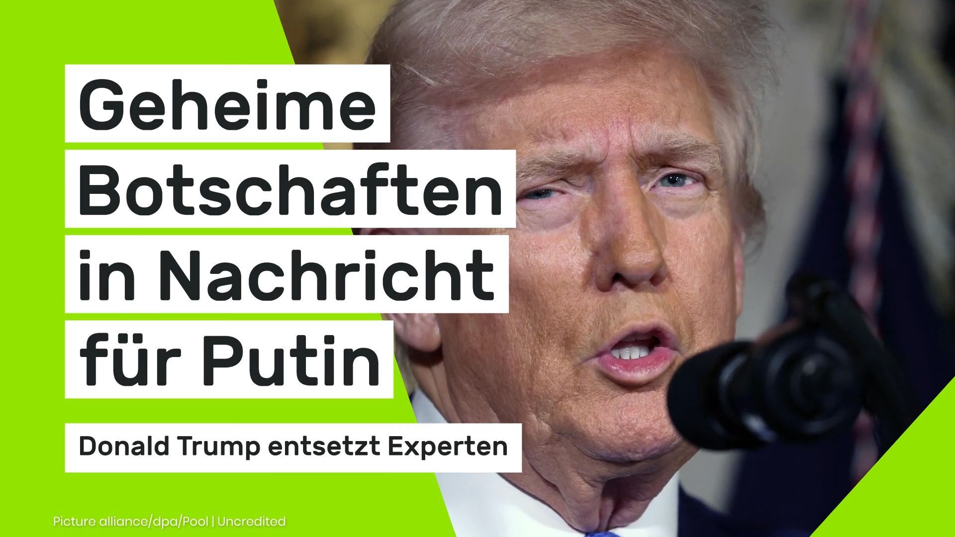 Video: Geheime Botschaften in Nachricht für Putin: Trump entsetzt Experten
