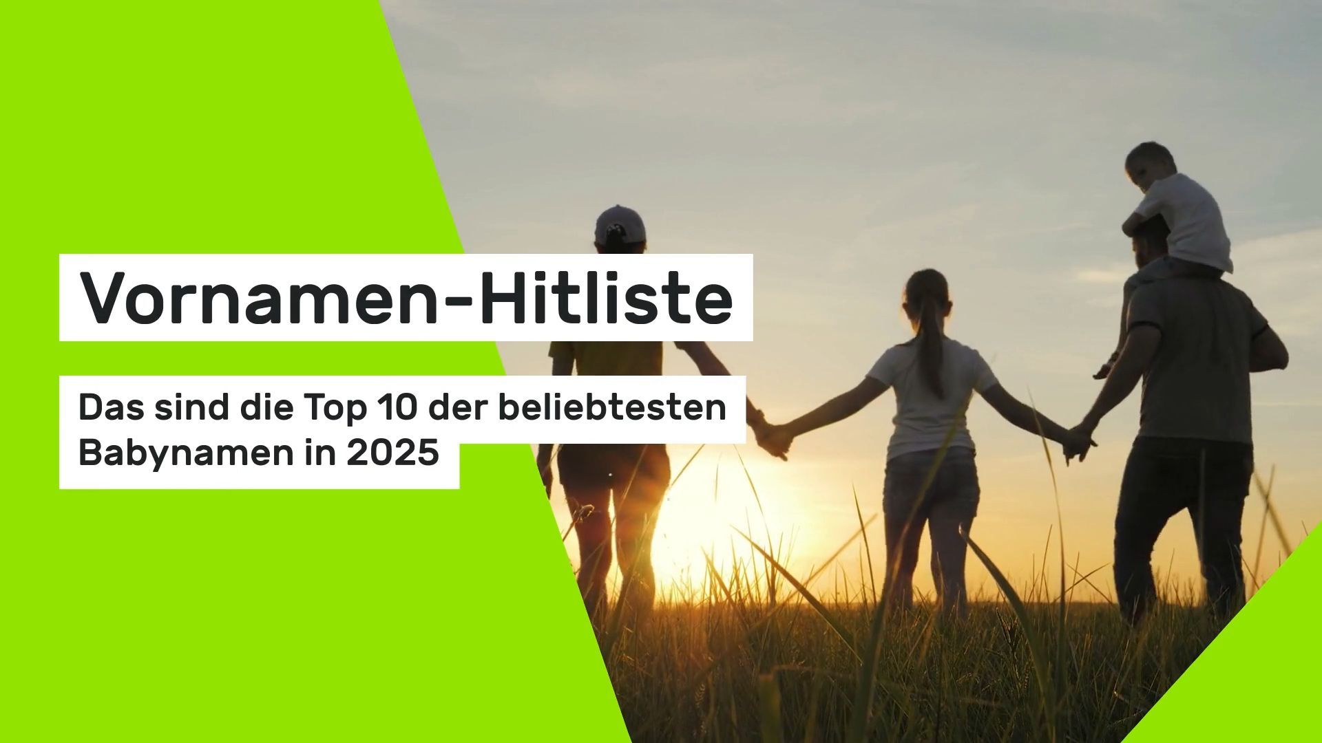 Vornamen-Hitliste: Das sind die Top 10 der beliebtesten Babynamen in 2025