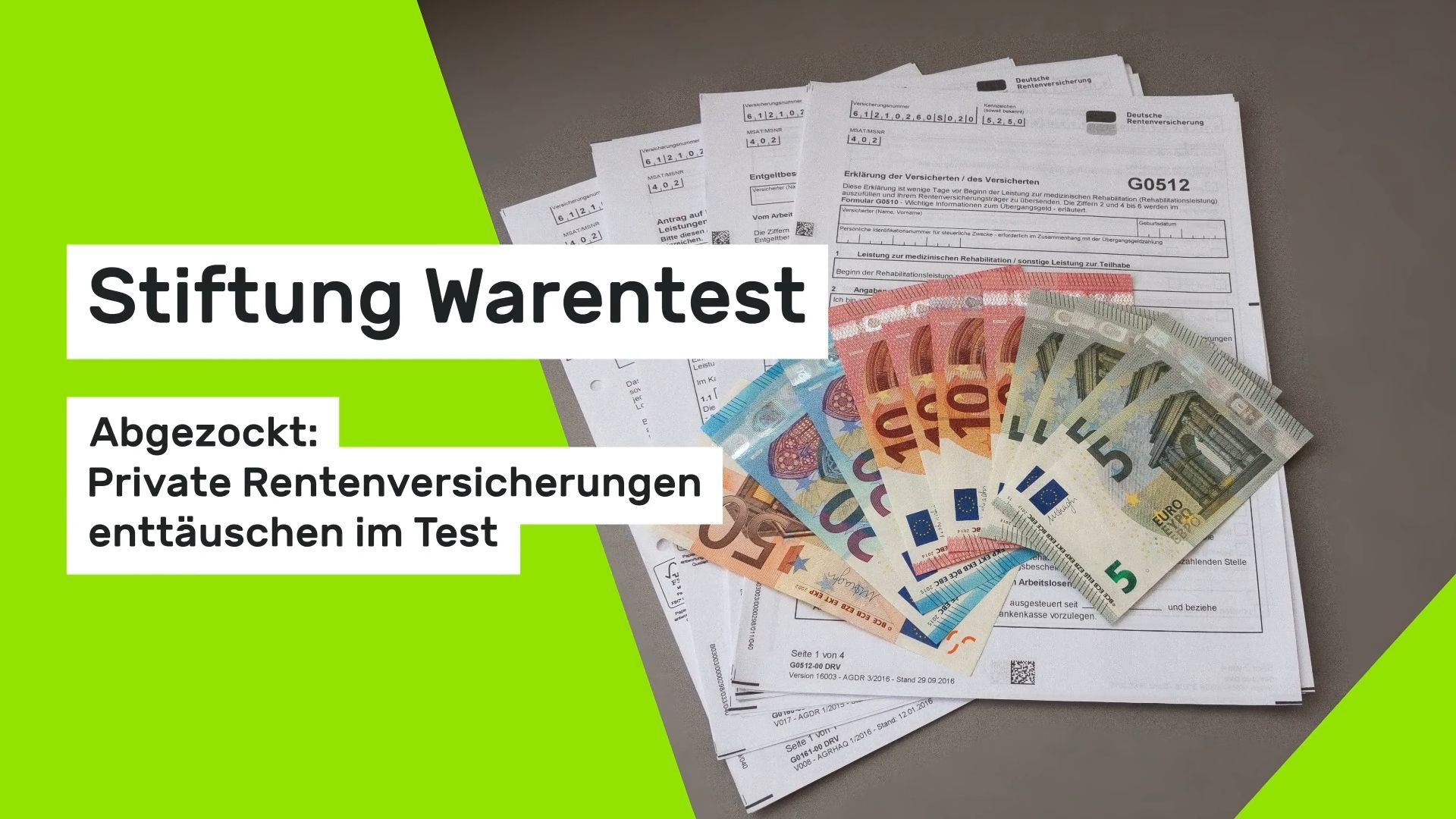 Stiftung Warentest: Scammed: Private pension insurances disappoint in the test