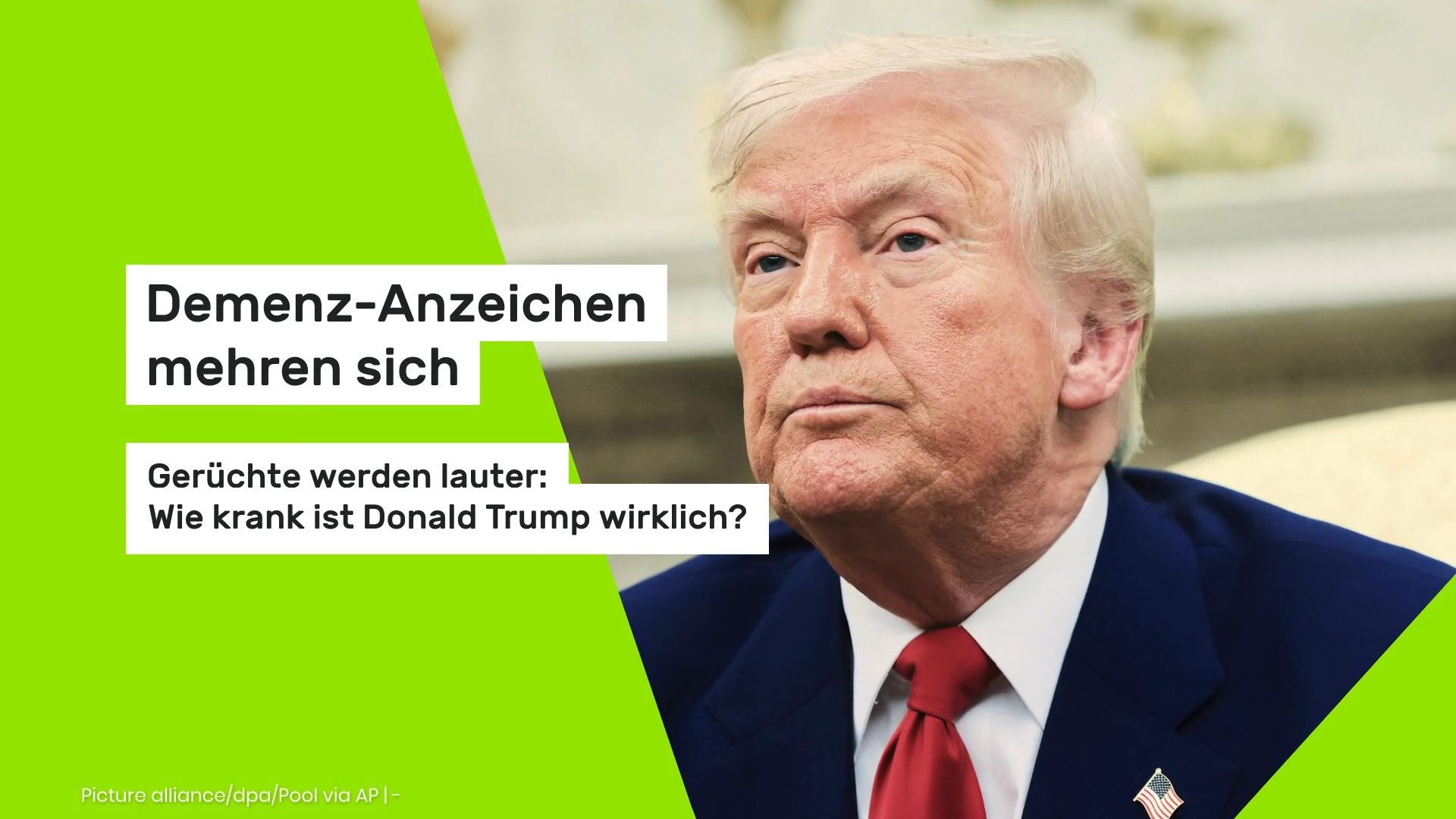 Video: Demenz-Anzeichen mehren sich: Gerüchte werden lauter: Wie krank ist Donald Trump wirklich?