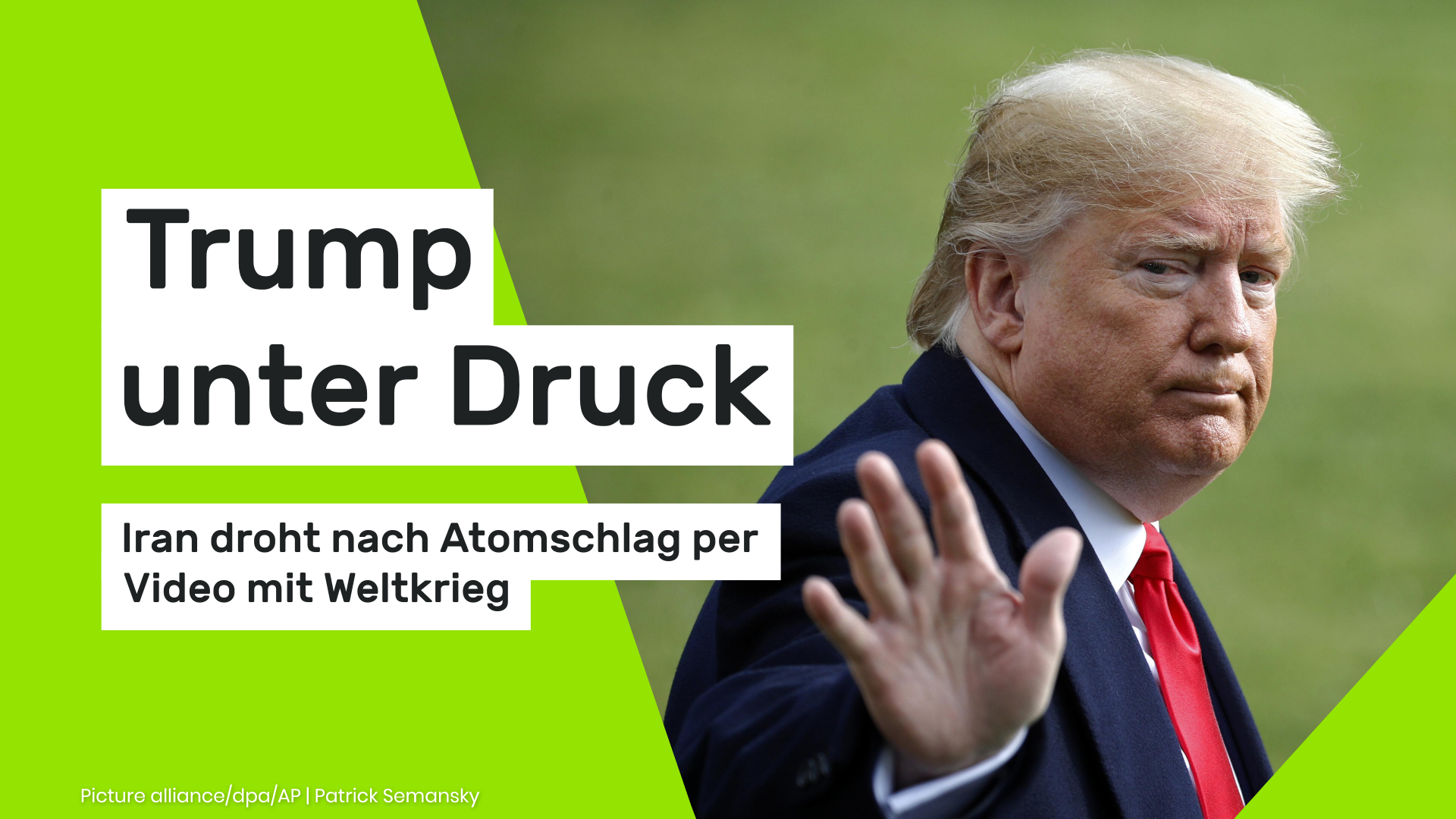 Donald Trump unter Druck: Iran droht nach Atomschlag per Video mit Weltkrieg