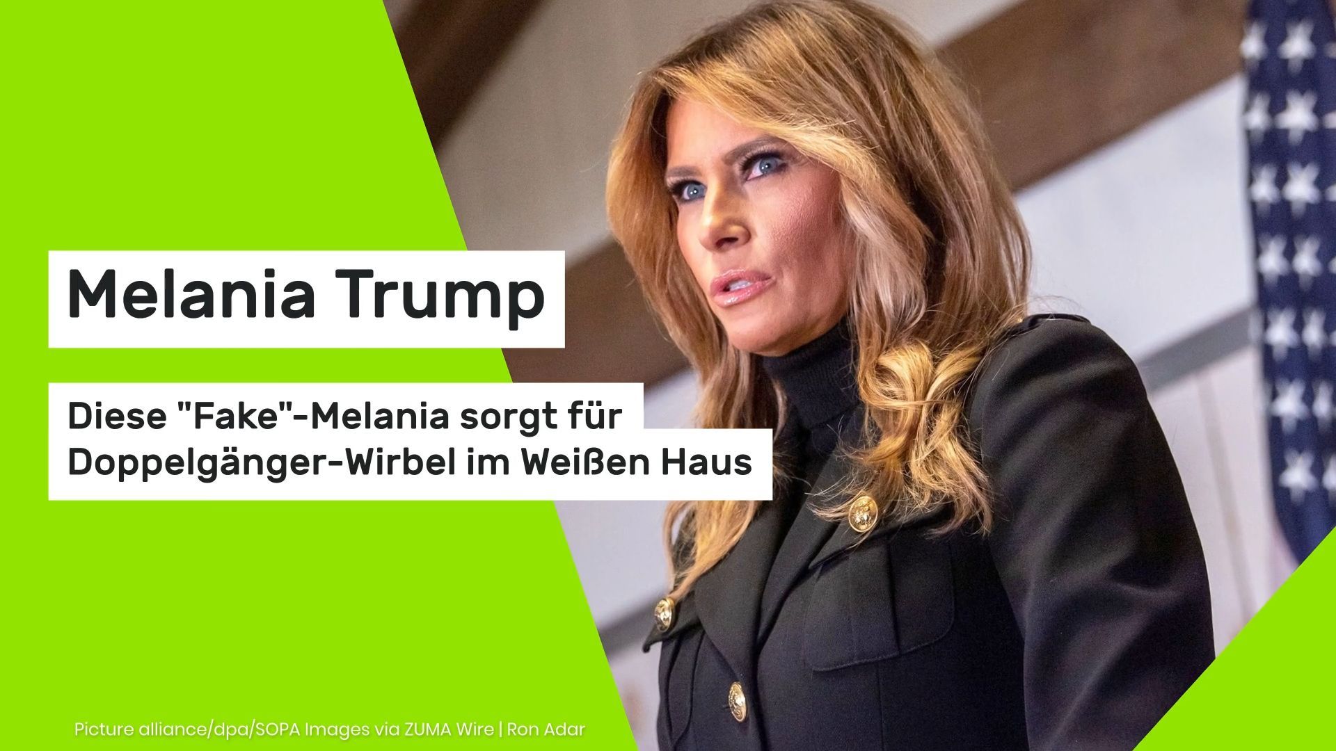 Video: Melania Trump: Diese "Fake"-Melania sorgt für Doppelgänger-Wirbel im Weißen Haus