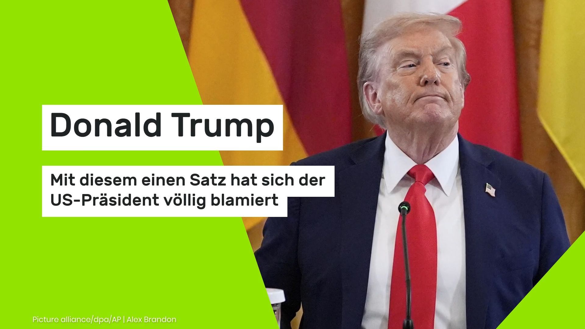 Video: Donald Trump: Mit diesem einen Satz hat sich der US-Präsident völlig blamiert
