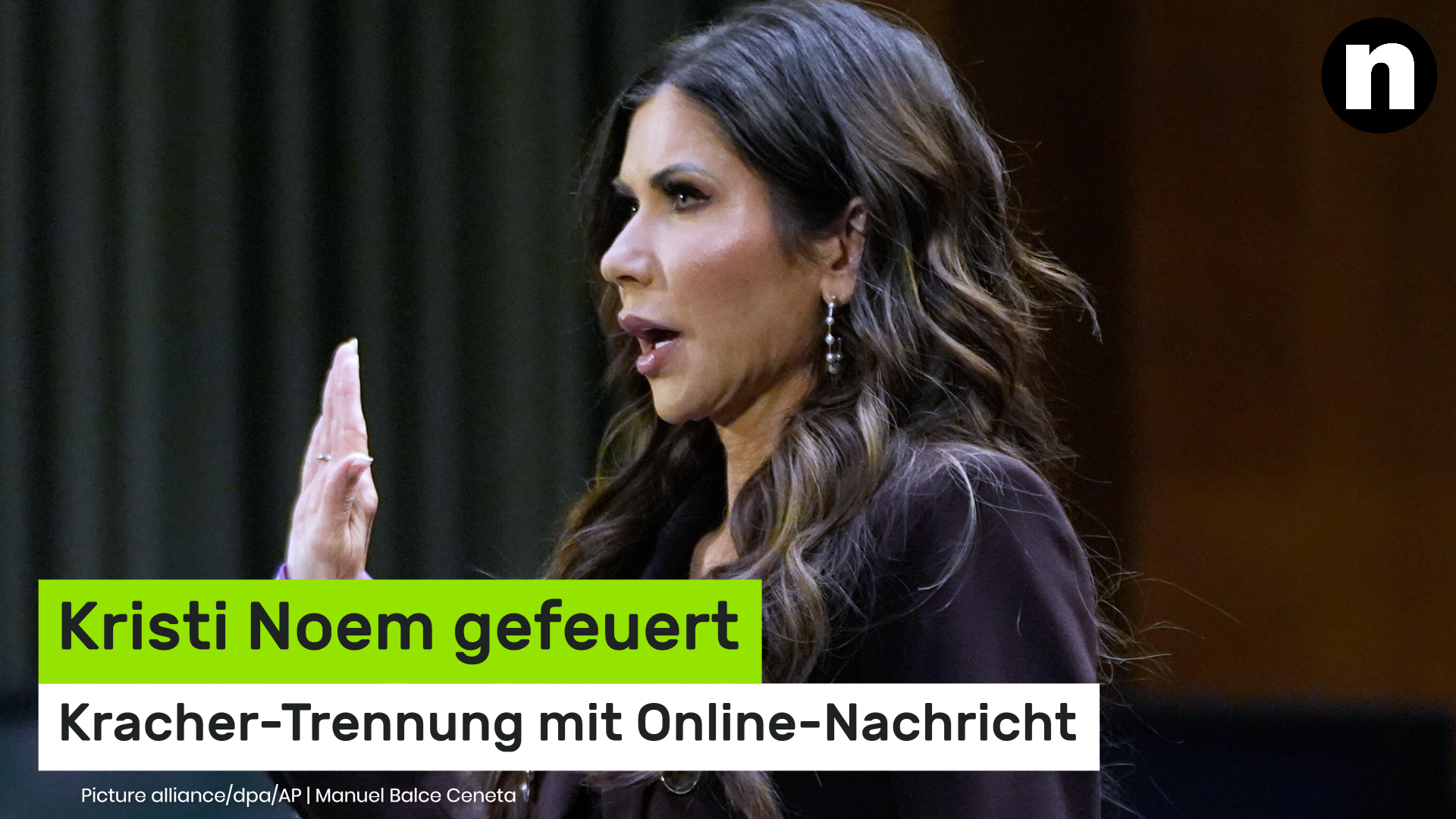 Video: Kristi Noem gefeuert: Donald Trump vollzieht Kracher-Trennung mit Online-Nachricht
