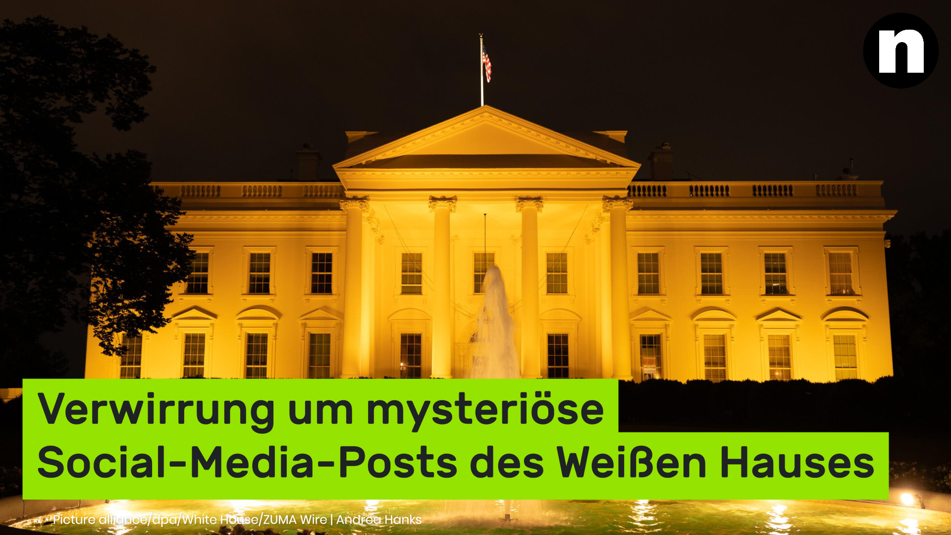 Video: Donald Trump: Verwirrung um mysteriöse Social-Media-Posts des Weißen Hauses