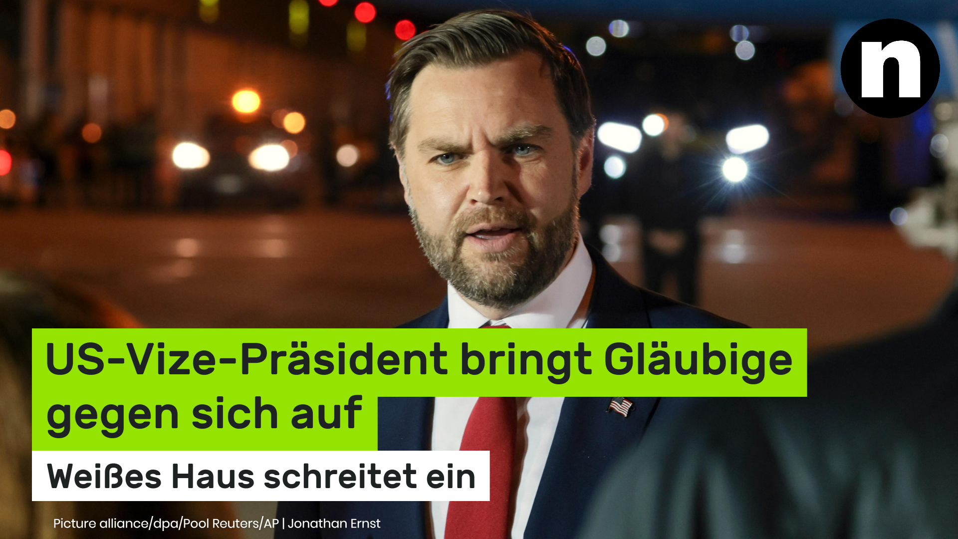 Video: J.D. Vance: US-Vize-Präsident bringt Gläubige gegen sich auf - Weißes Haus schreitet ein