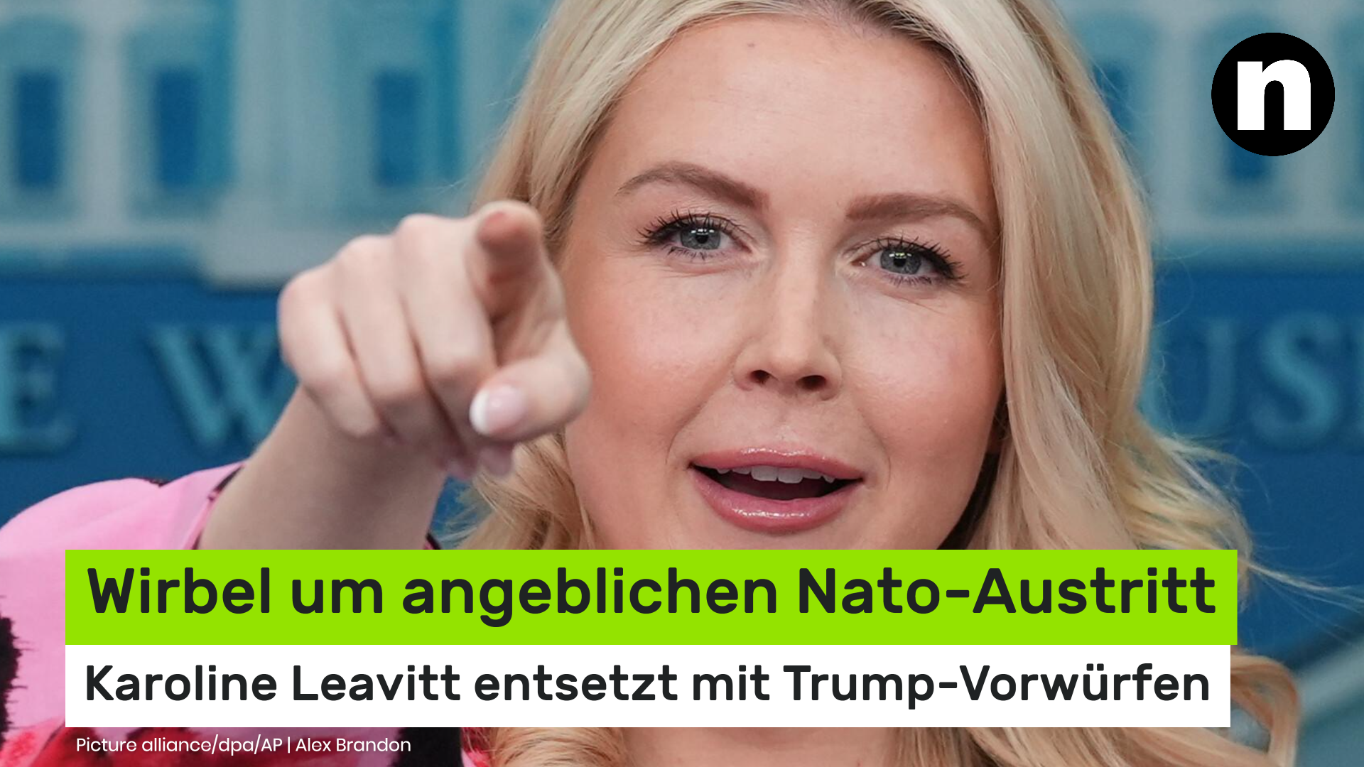 Video: Wirbel um angeblichen Nato-Austritt - Sprecherin entsetzt mit Trump-Vorwürfen