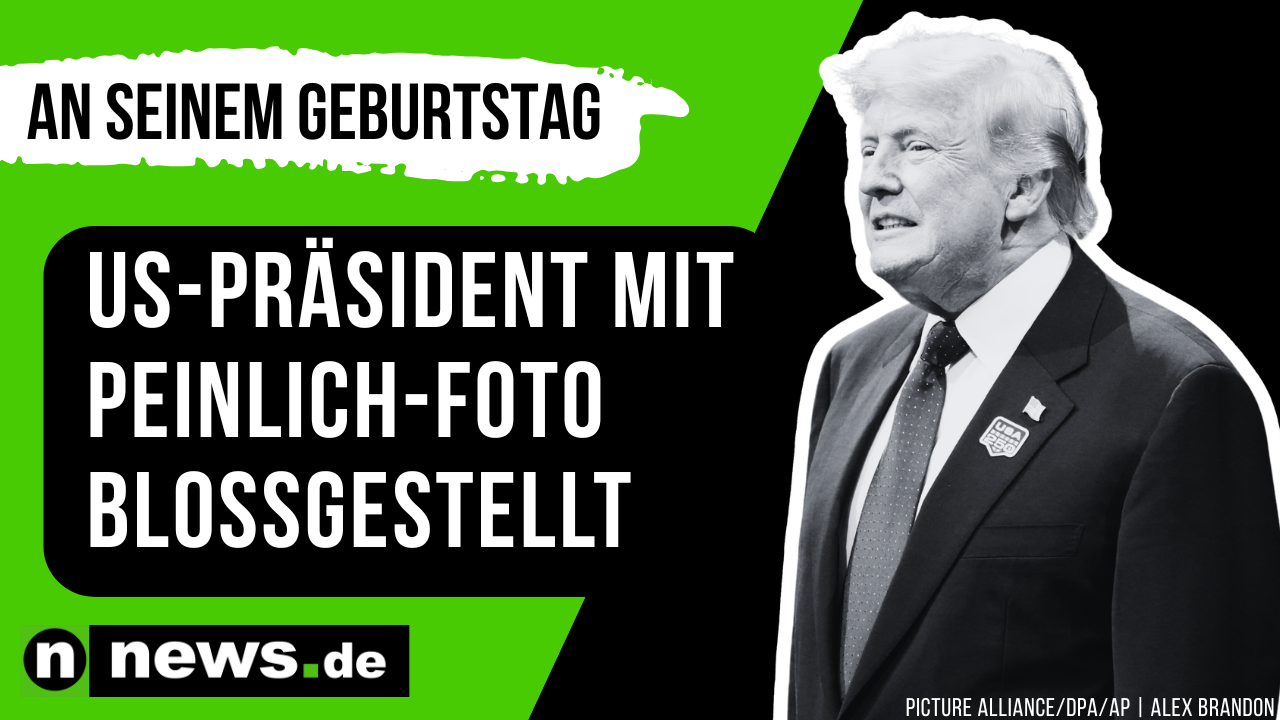 Video: Donald Trump: Ausgerechnet an seinem Geburtstag - US-Präsident mit Peinlich-Foto bloßgestellt