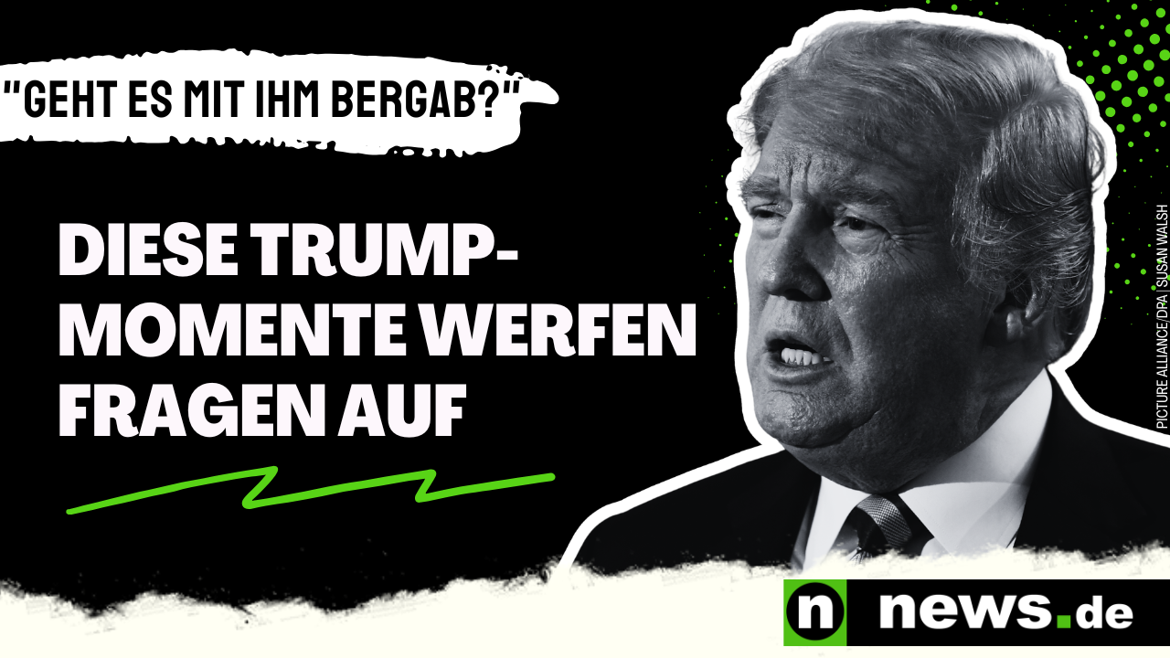 Video: Donald Trump heiser, verwirrt und kränklich: "Geht es mit ihm bergab?" Diese Trump-Momente werfen Fragen auf