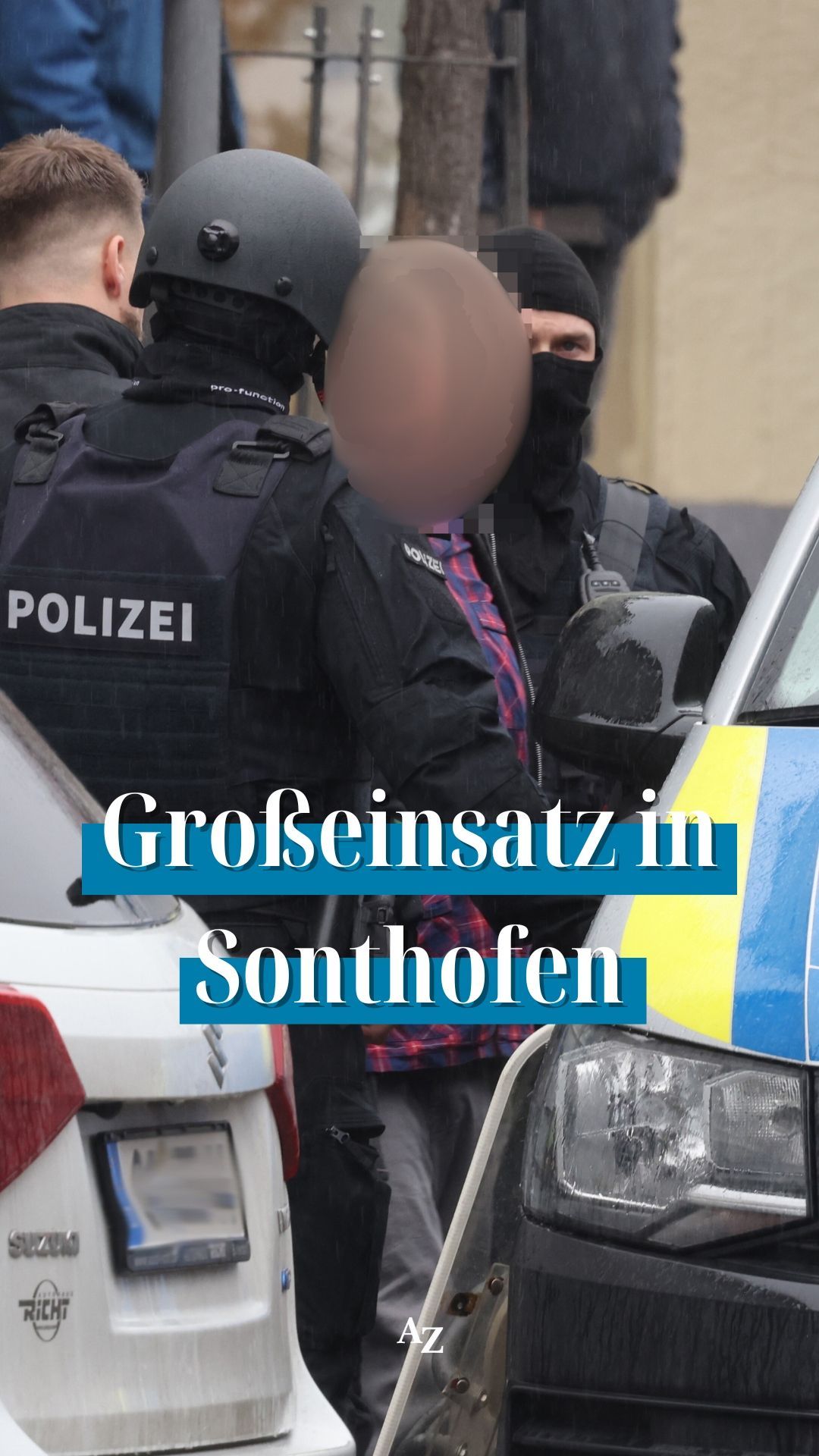 Video: Großeinsatz der Polizei in Sonthofen am Freitag, 6. Februar 2026