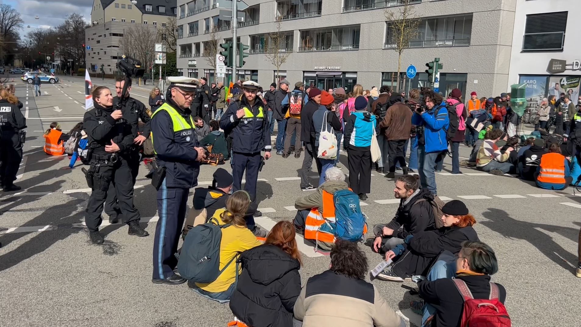 Protest der Letzten Generation in Regensburg