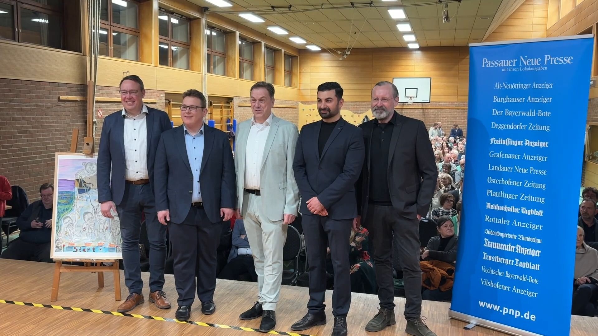Video: Podiumsdiskussion mit den vier Bürgermeisterkandidaten in Grafenau