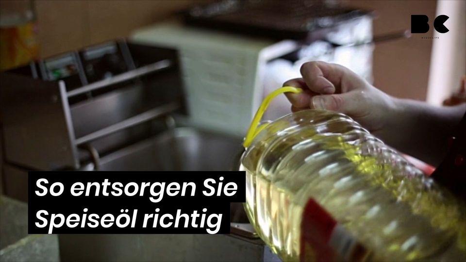 So Sie Speiseöl richtig BuzzClips