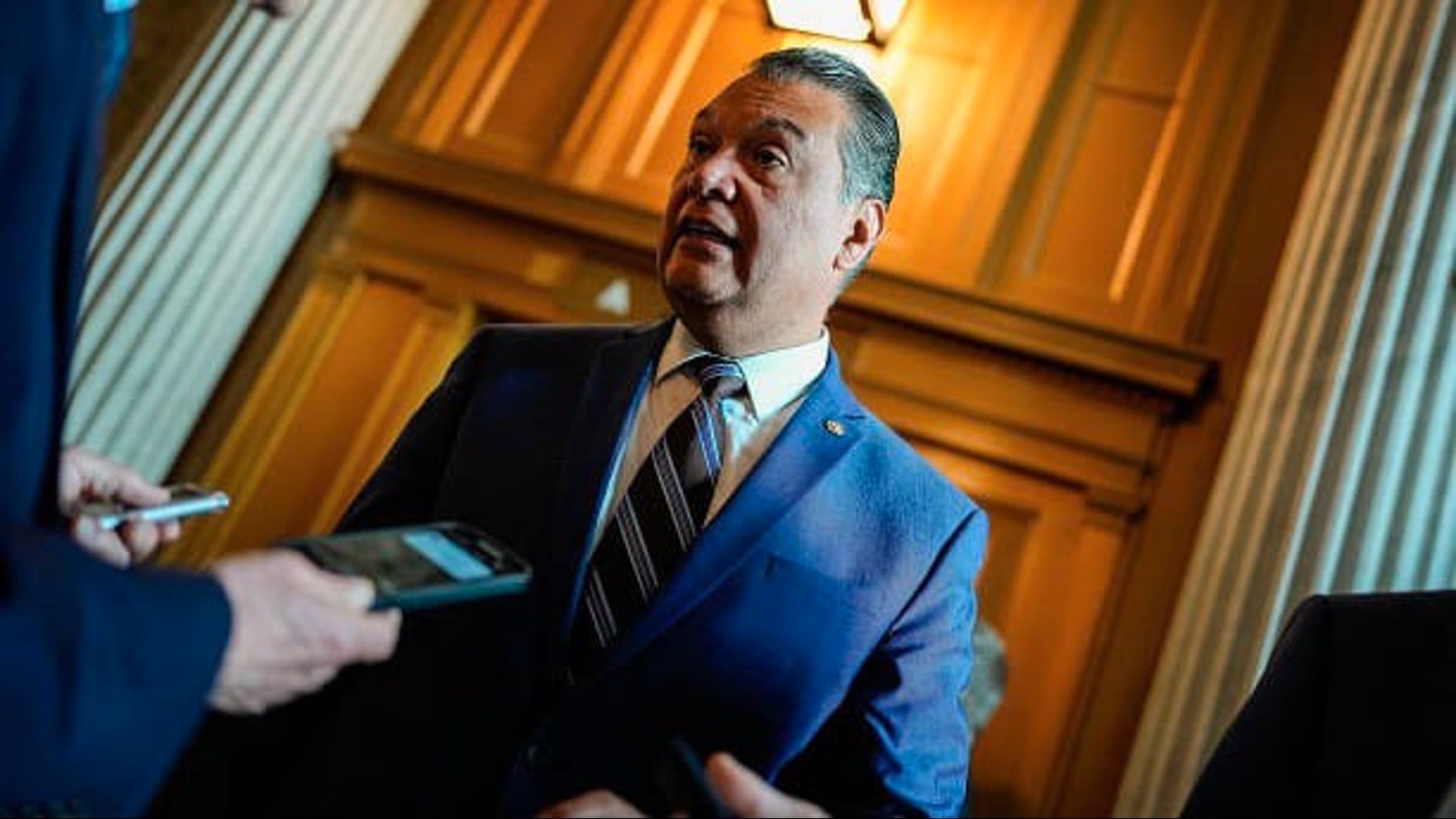Senator Alex Padilla was forcibly removed from the DHS conference in LA