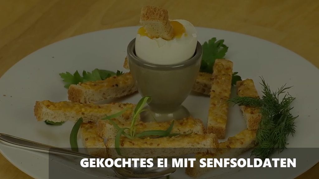 Boiled Egg with Mustard Soldiers