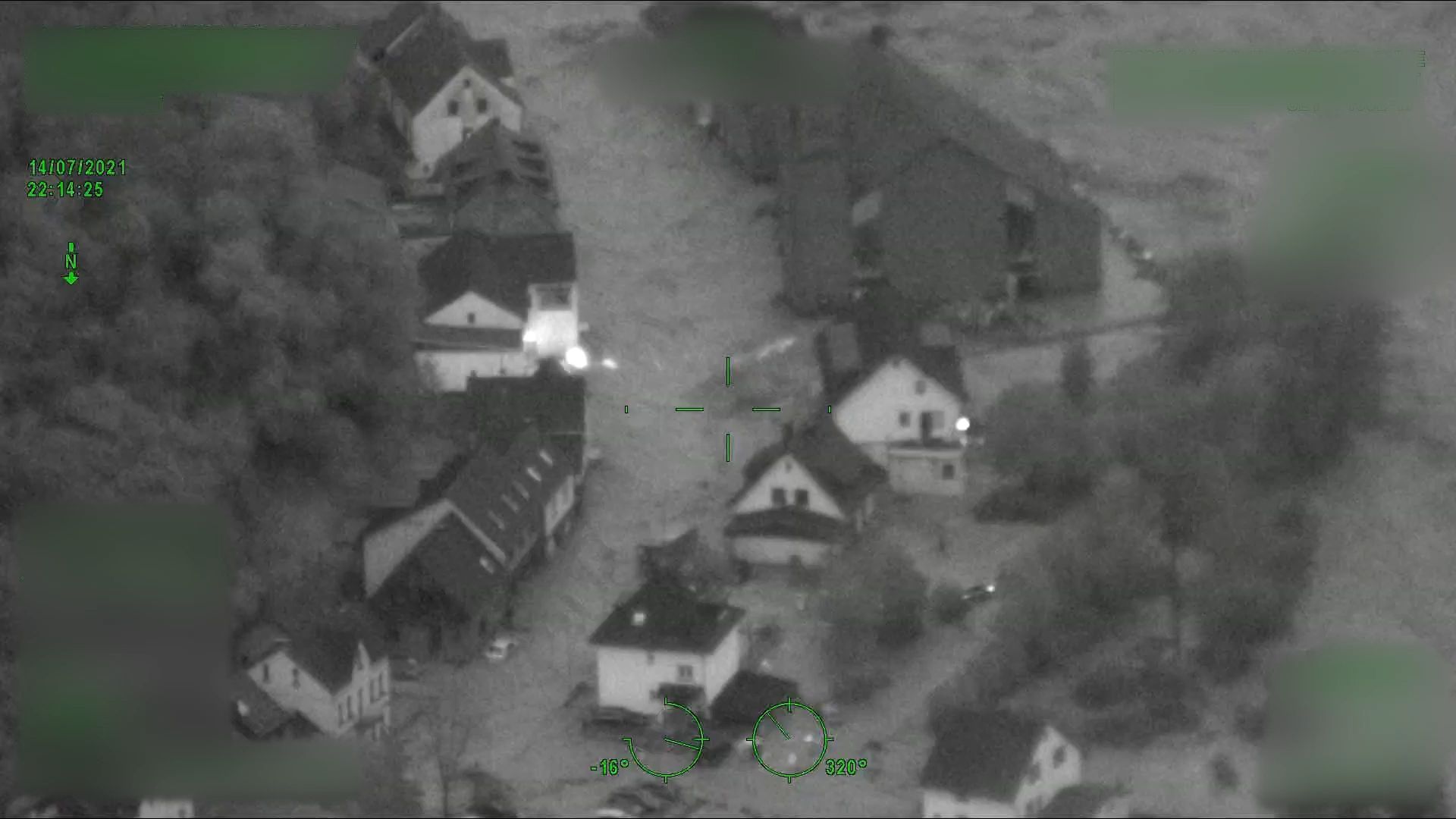 Ahrtal flood police helicopter video 1