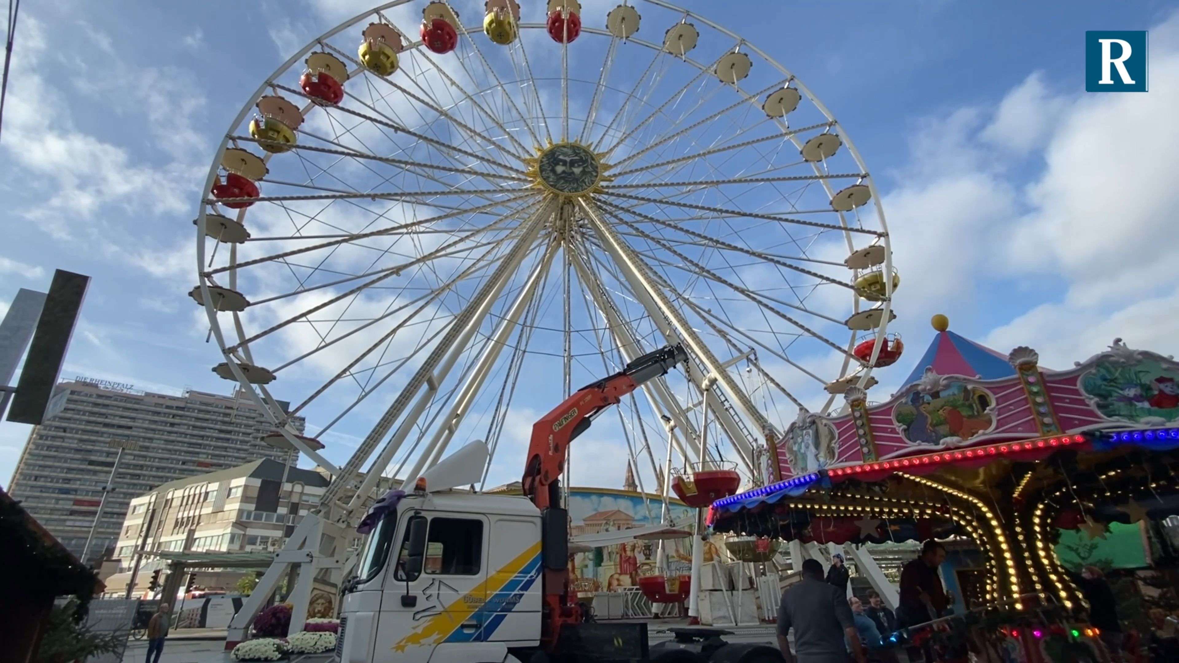 Video: Aufbau Riesenrad