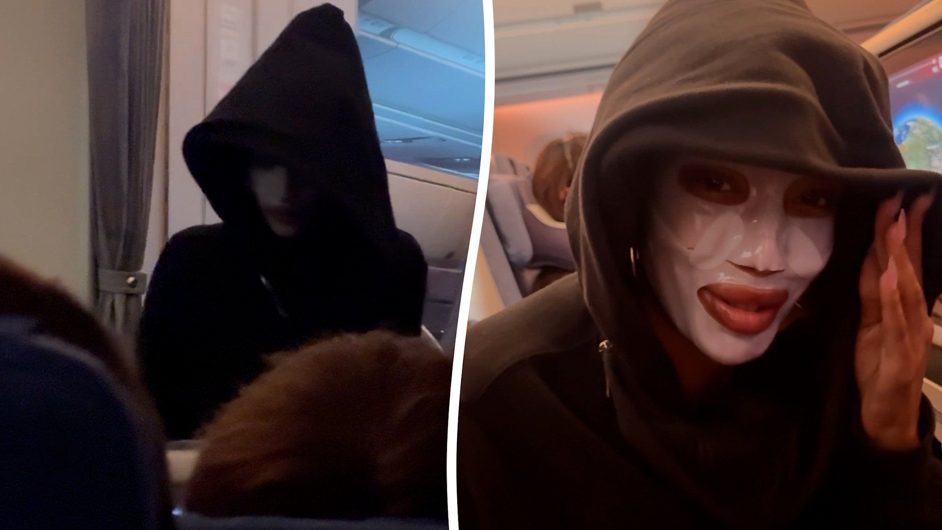 Video: Die Kapuze und Gesichtsmaske einer Frau verwandeln sie versehentlich in eine Harry-Potter-Bösewichtin