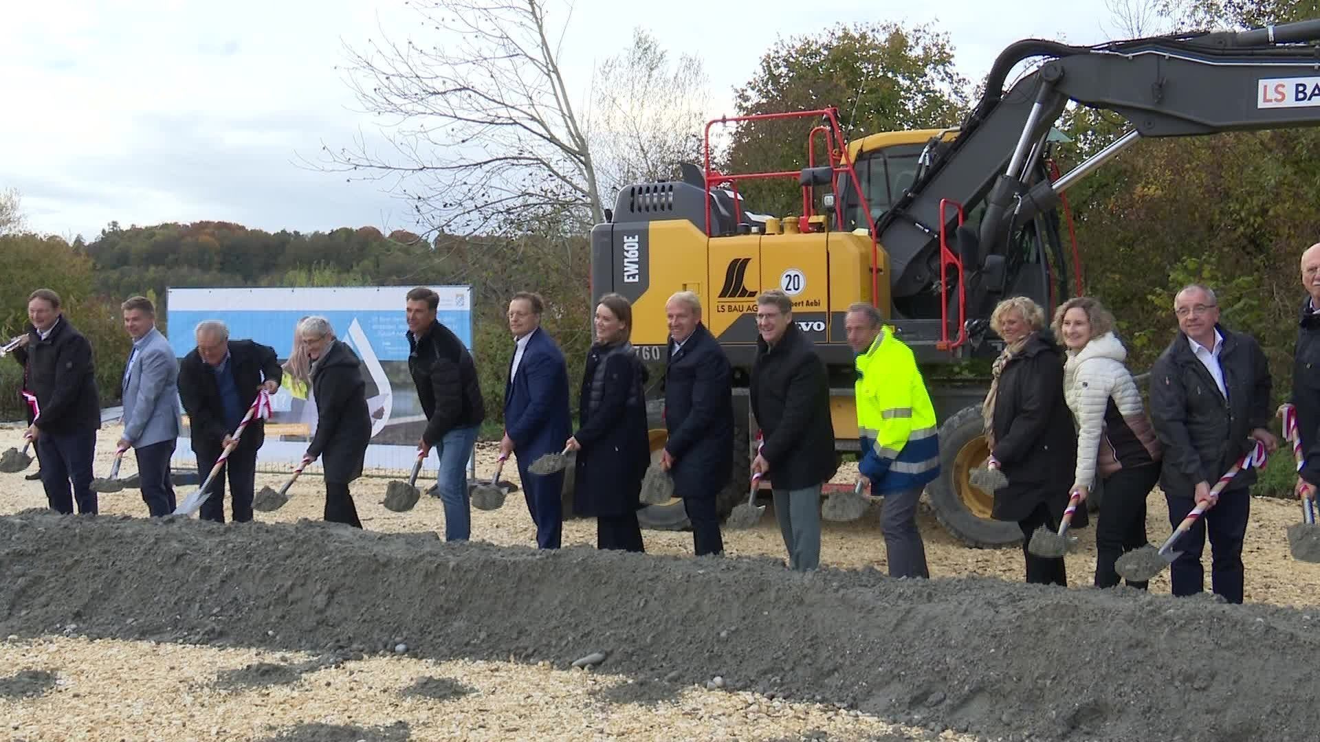 Video: Hochwasserschutz für Burgau – Spatenstich für Rückhaltebecken