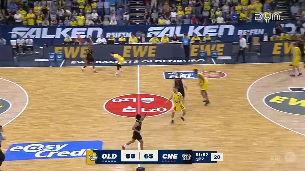 Spiel Highlights zu EWE Baskets Oldenburg – NINERS Chemnitz