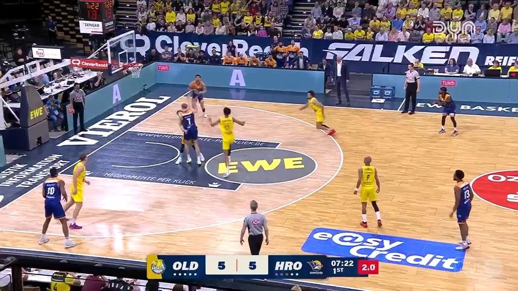 Spiel Highlights zu EWE Baskets Oldenburg – ROSTOCK SEAWOLVES