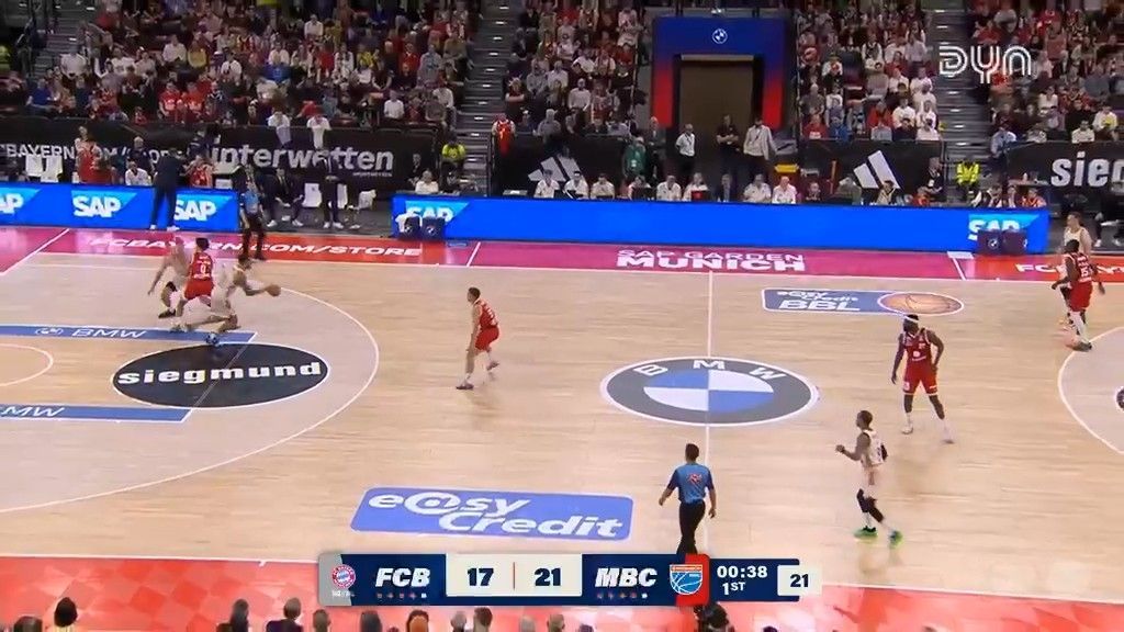 Spiel Highlights zu FC Bayern München Basketball – SYNTAINICS MBC