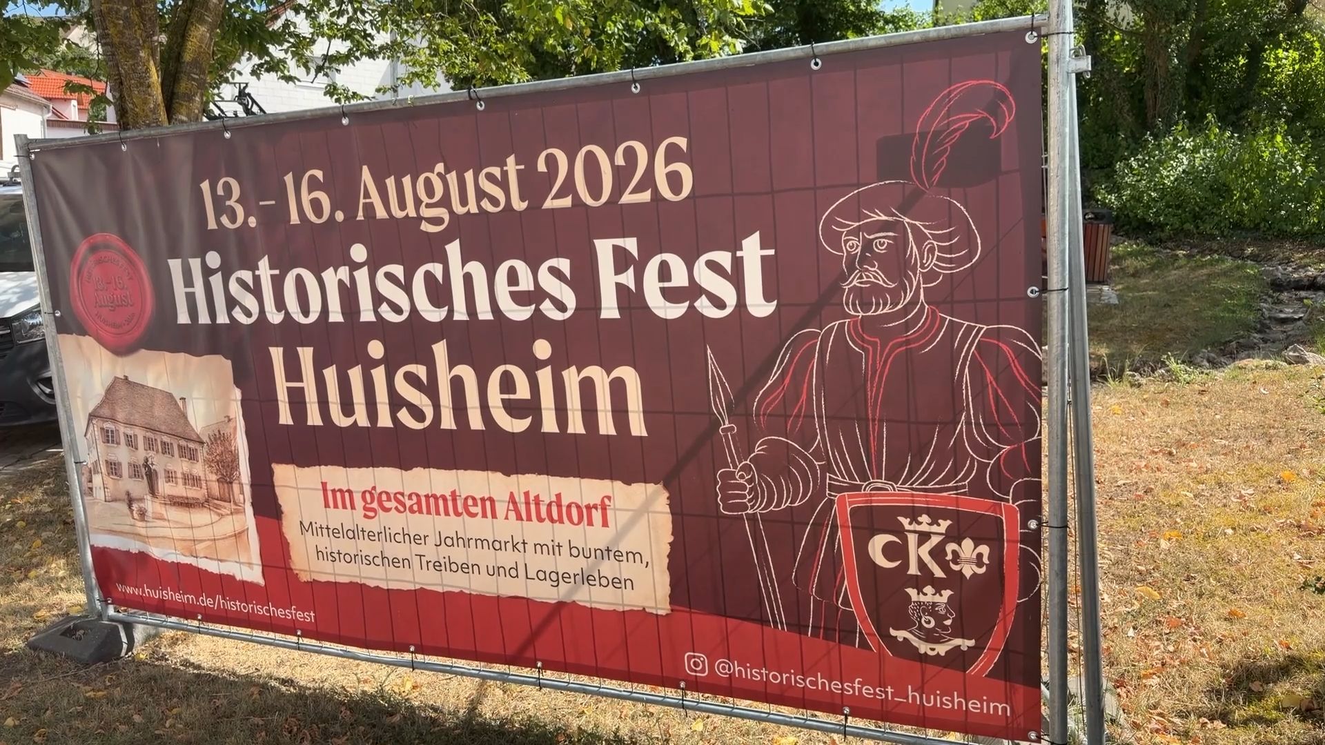 Video: Huisheim rüstet sich fürs Historische Fest