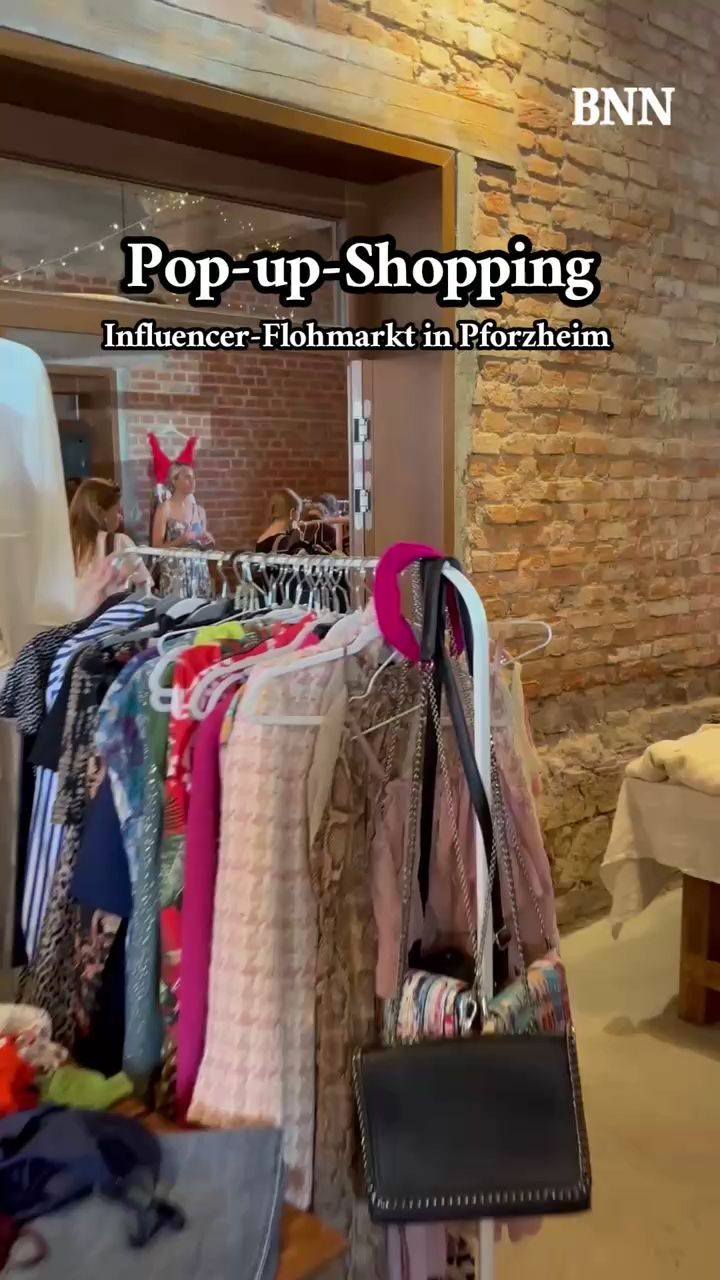 Video: Influencer veranstalten Flohmarkt in Pforzheim