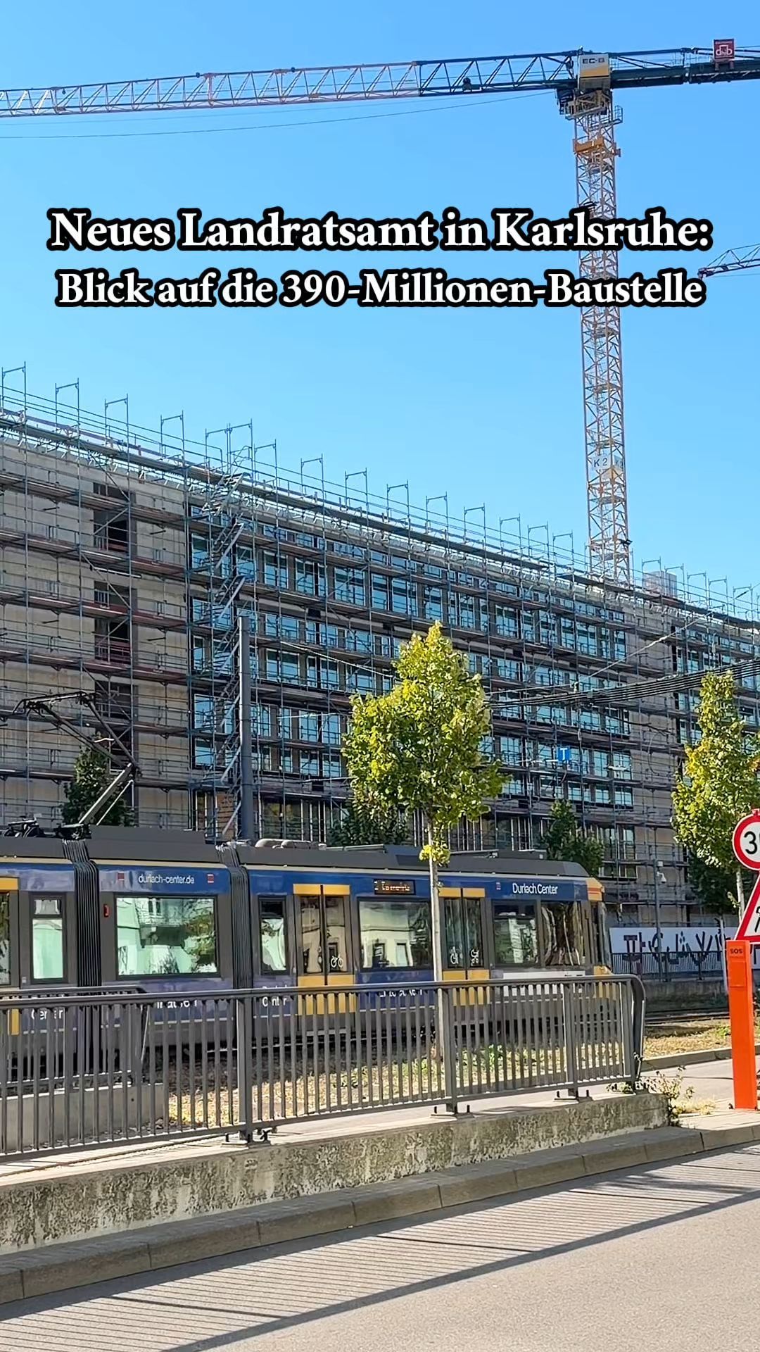 Video: So weit ist der Baufortschritt am höchsten Haus in Karlsruhe