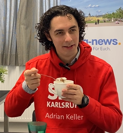 Video: Interview mit Landtagskandidat Adrian Keller (SPD).