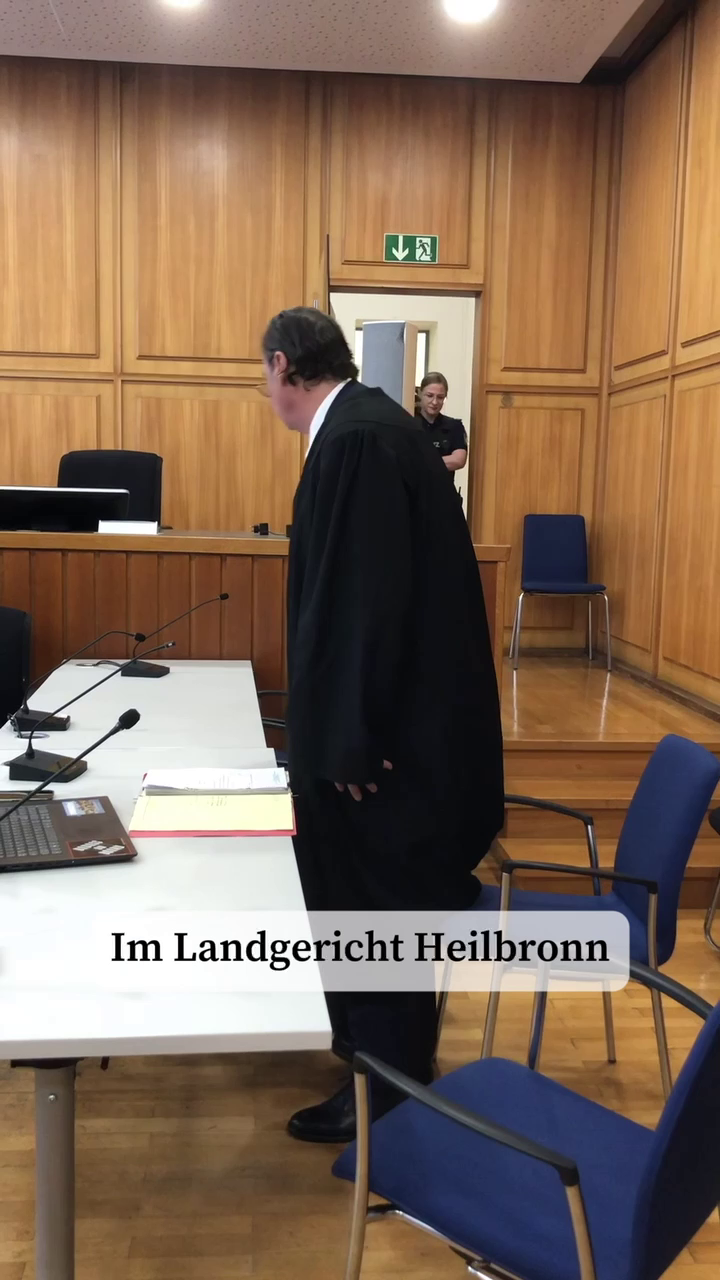 Proces tegen 24-jarige voormalige stagiaire van het DRK Vaihingen bij de rechtbank van Heilbronn