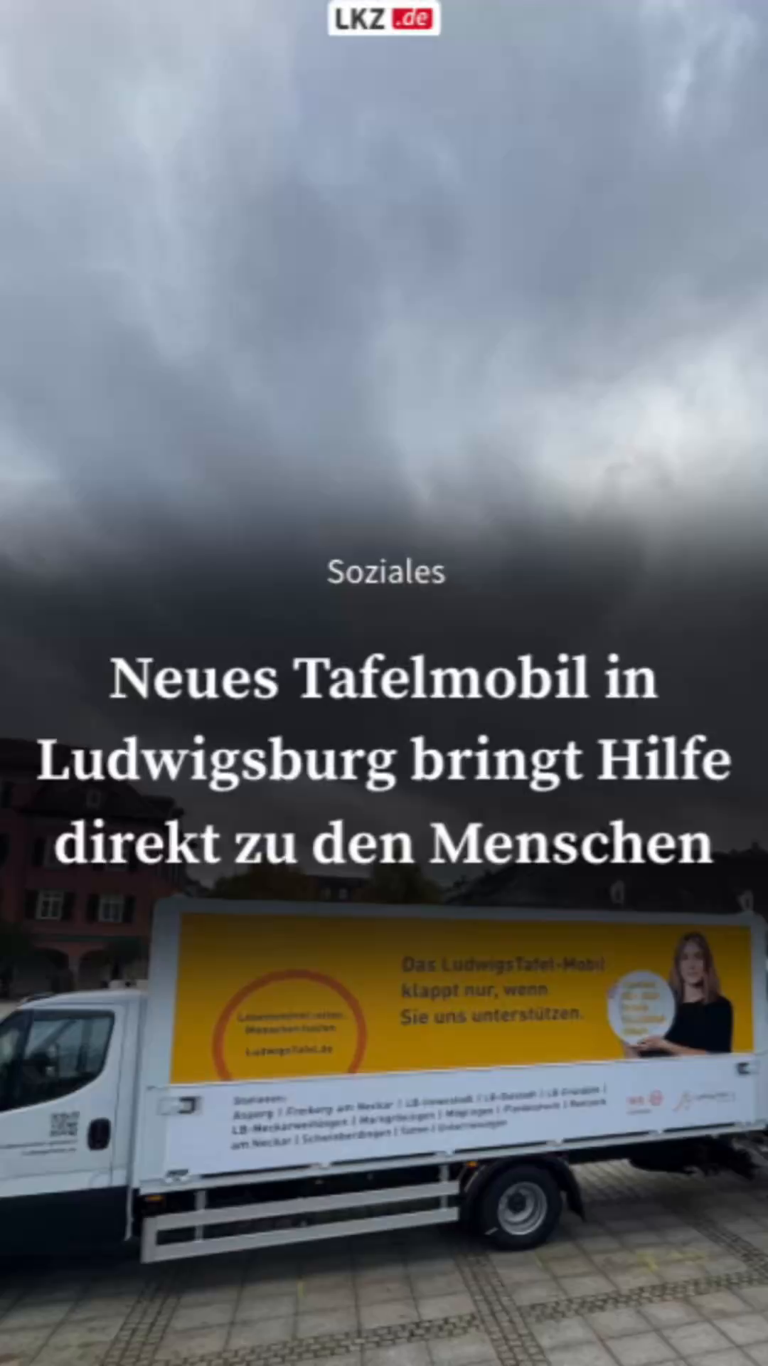 New mobile blackboard in Ludwigsburg brings help directly to the people