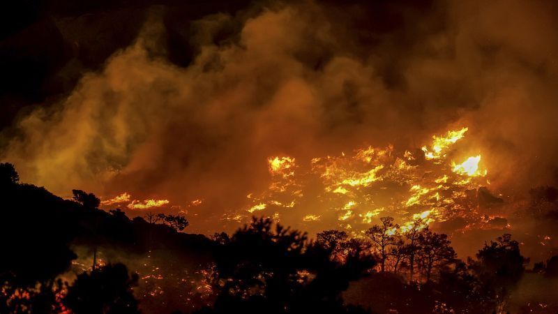 Massive wildfires in Greece and Turkey
