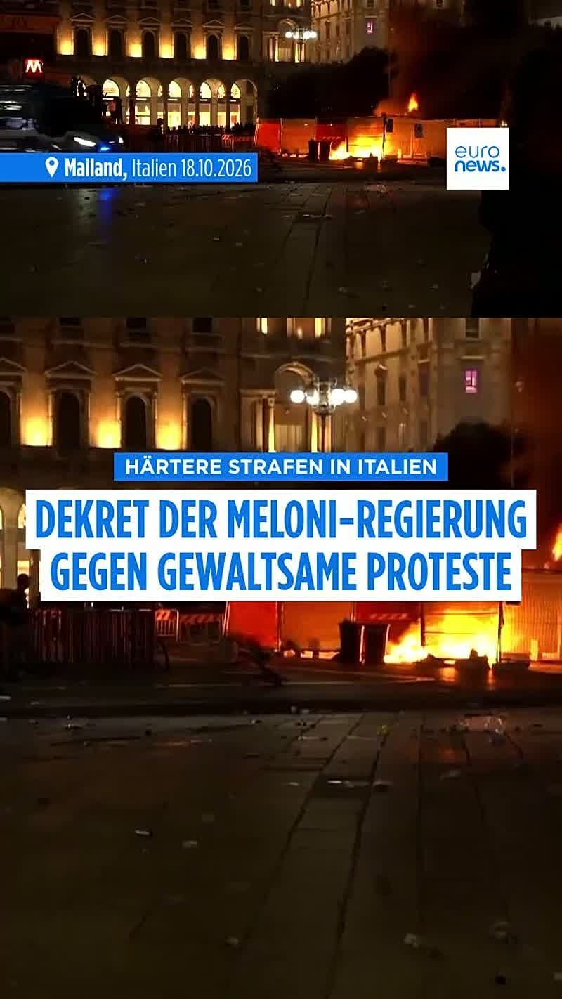 Italien reagiert auf Ausschreitungen: Gewalt bei Demos wird Straftat