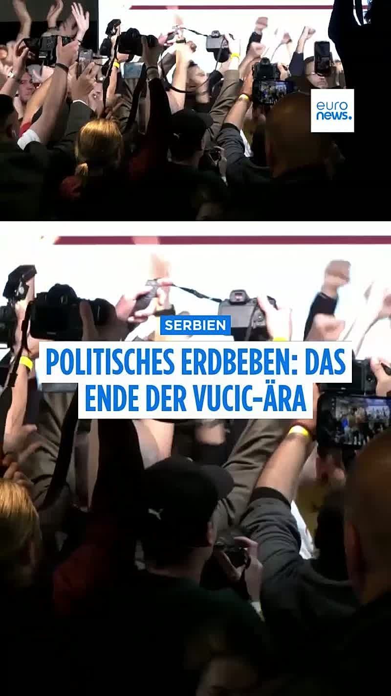Video: Politbeben in Serbien: Ende der Ära Vučić, Studentenliste feiert Wahlsieg