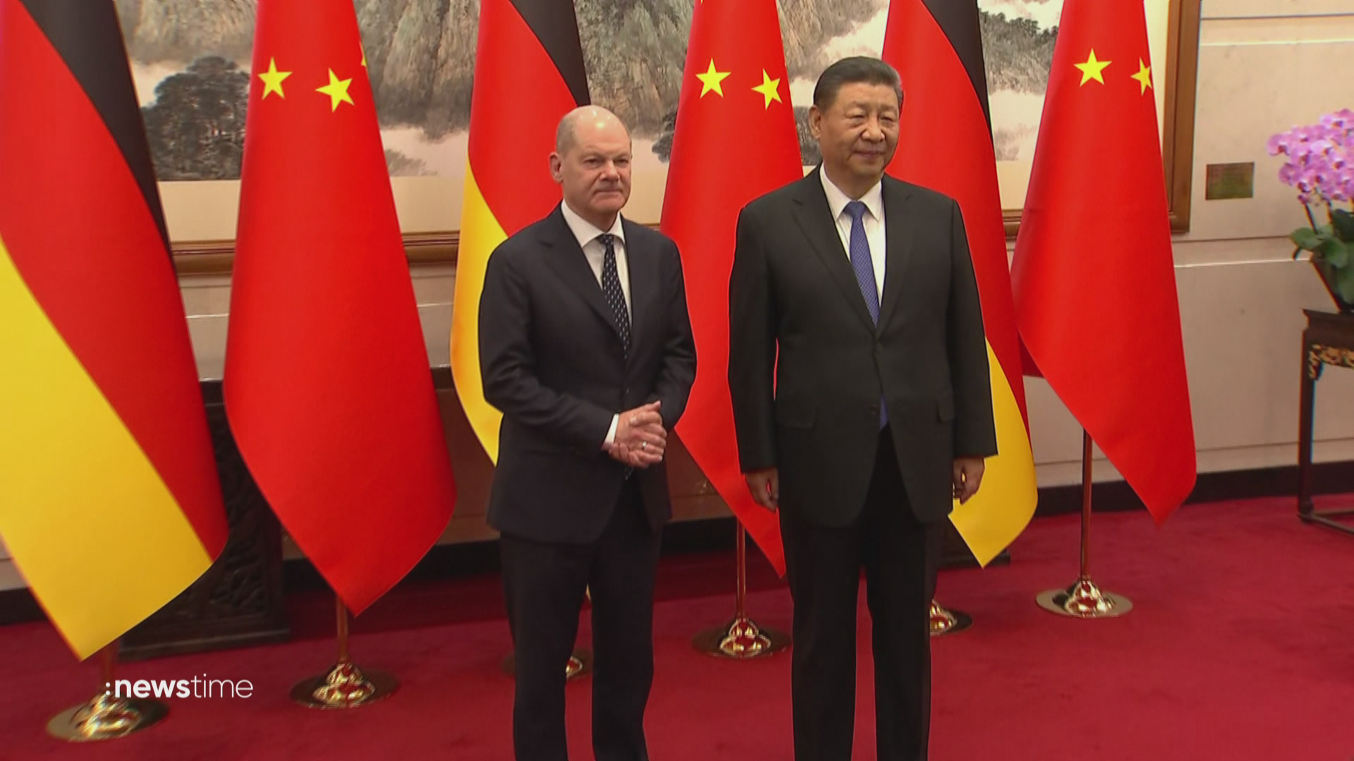 Schwieriger Balanceakt: Scholz und Chinas Staatschef Xi in intensiven Gesprächen