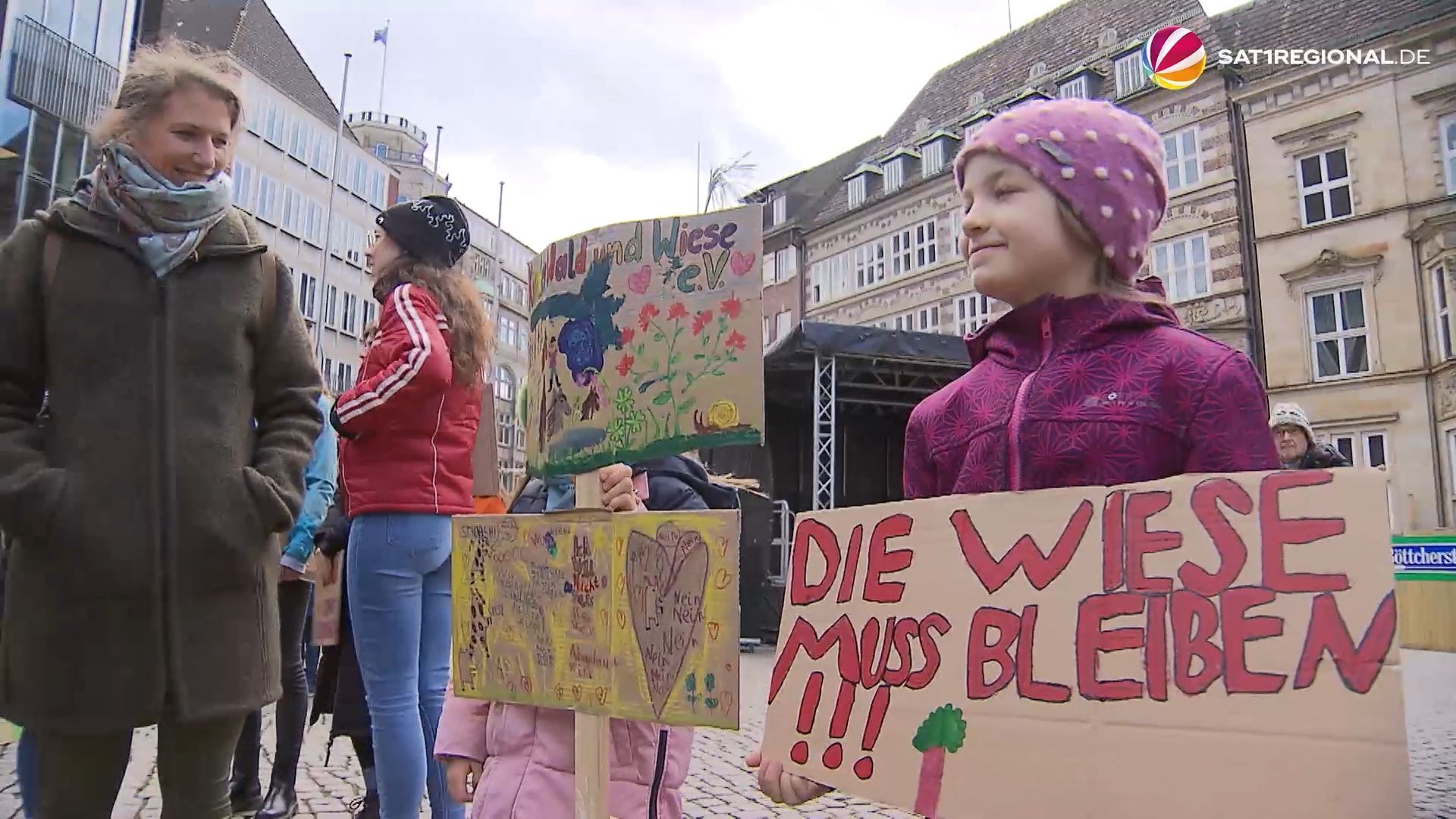 Fridays for Future: Demo gegen Bebauung einer Naturfläche im Bremer Süden