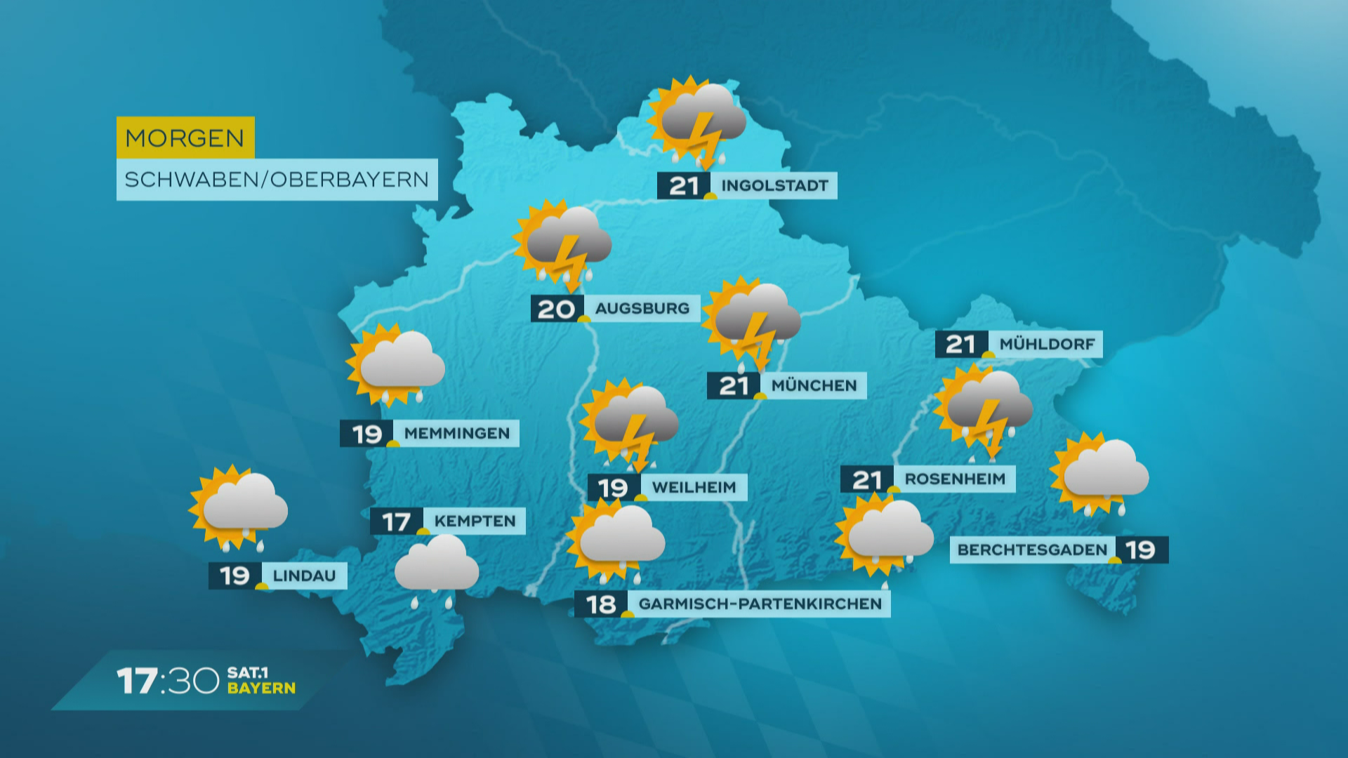Das Bayern-Wetter vom 21.05.2024: Unwetter und Starkregen