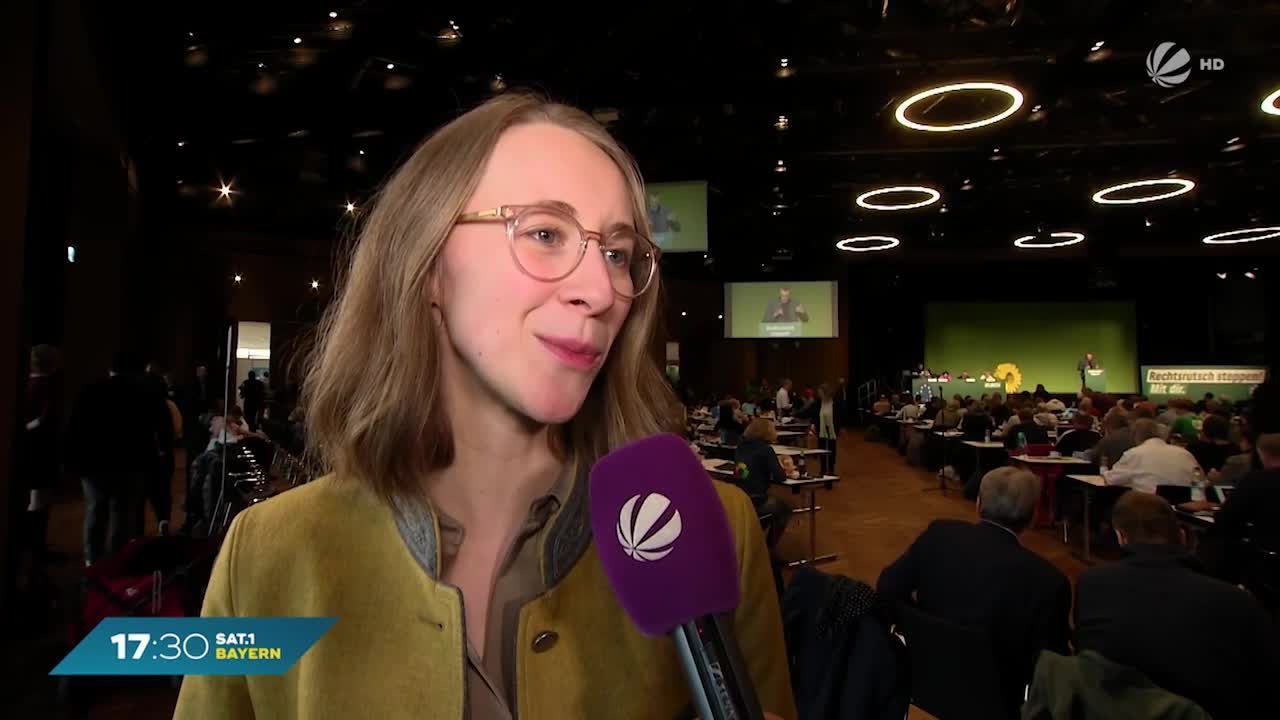 Landesparteitag der Grünen: Vorsitzende Lettenbauer im Gespräch