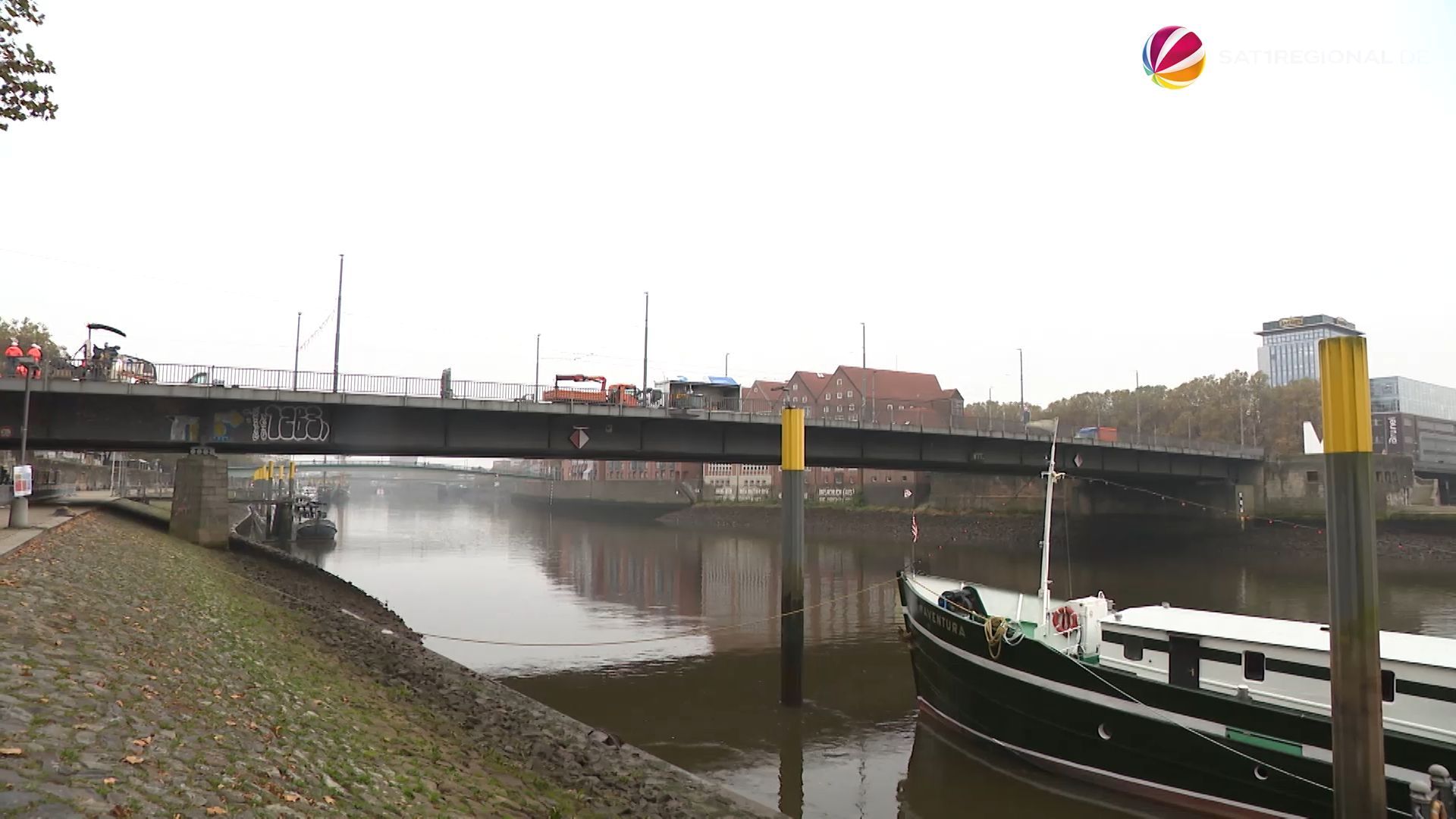 Marode Bürgermeister-Smidt-Brücke in Bremen gesperrt